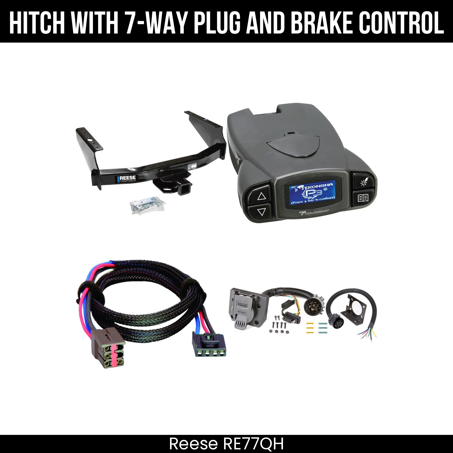 Trailer Hitch , 7-Way , Tekonsha Prodigy P3 Brake Control