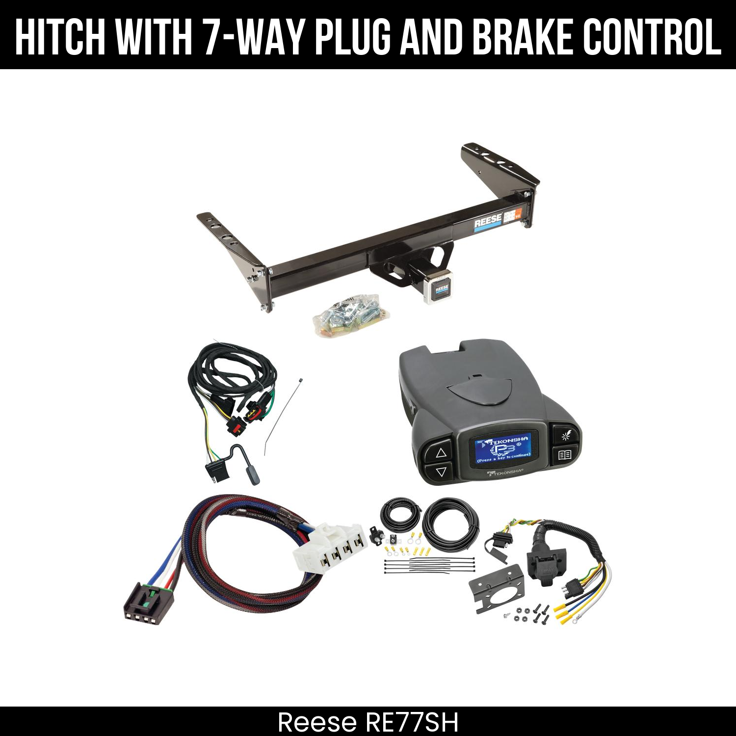 Trailer Hitch , 7-Way , Tekonsha Prodigy P3 Brake Control