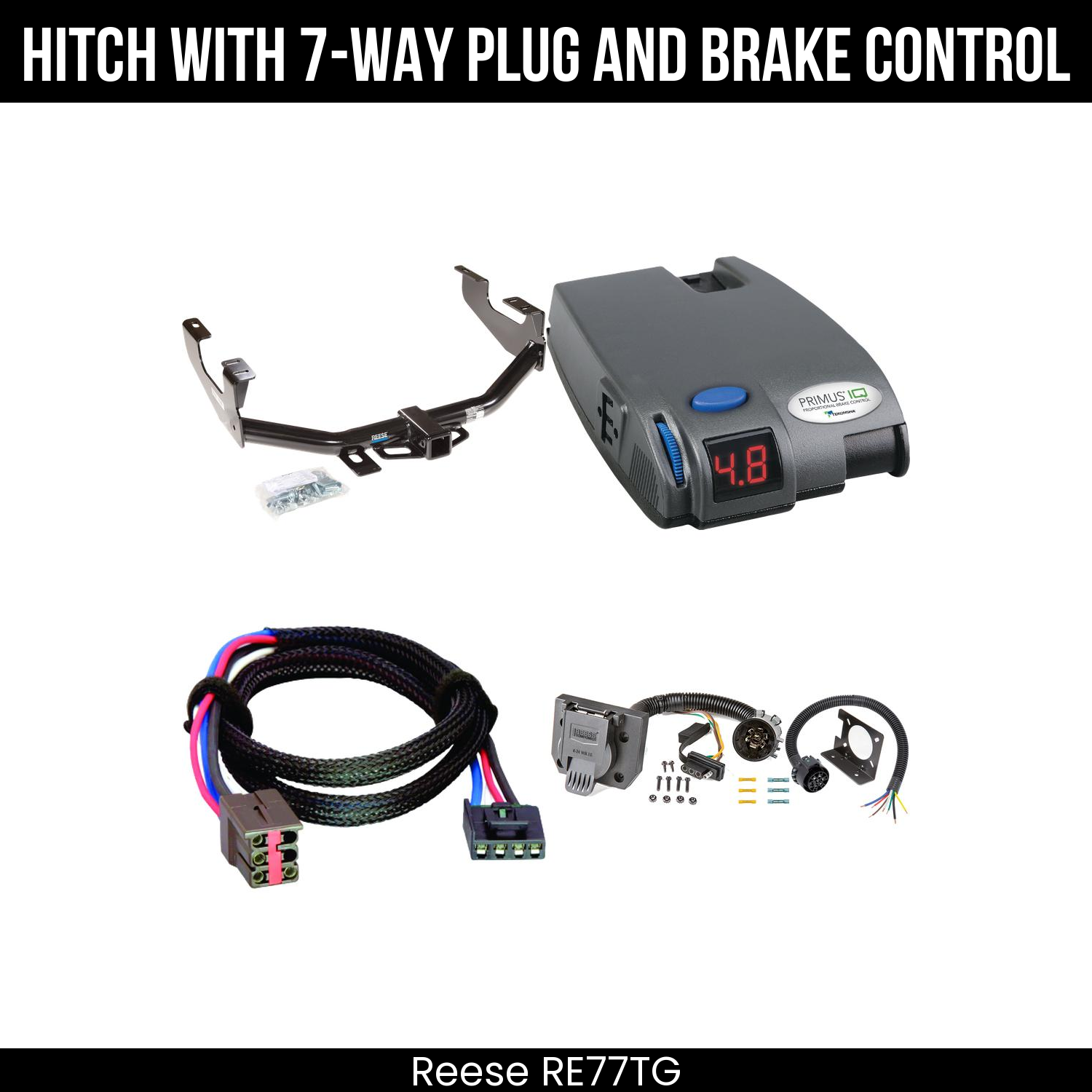 Trailer Hitch , 7-Way , Tekonsha Primus IQ Brake Control