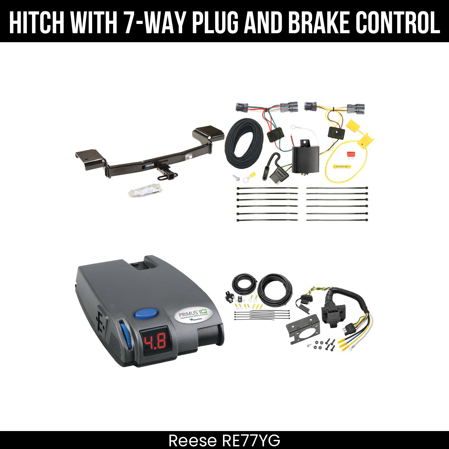 Trailer Hitch , 7-Way , Tekonsha Primus IQ Brake Control