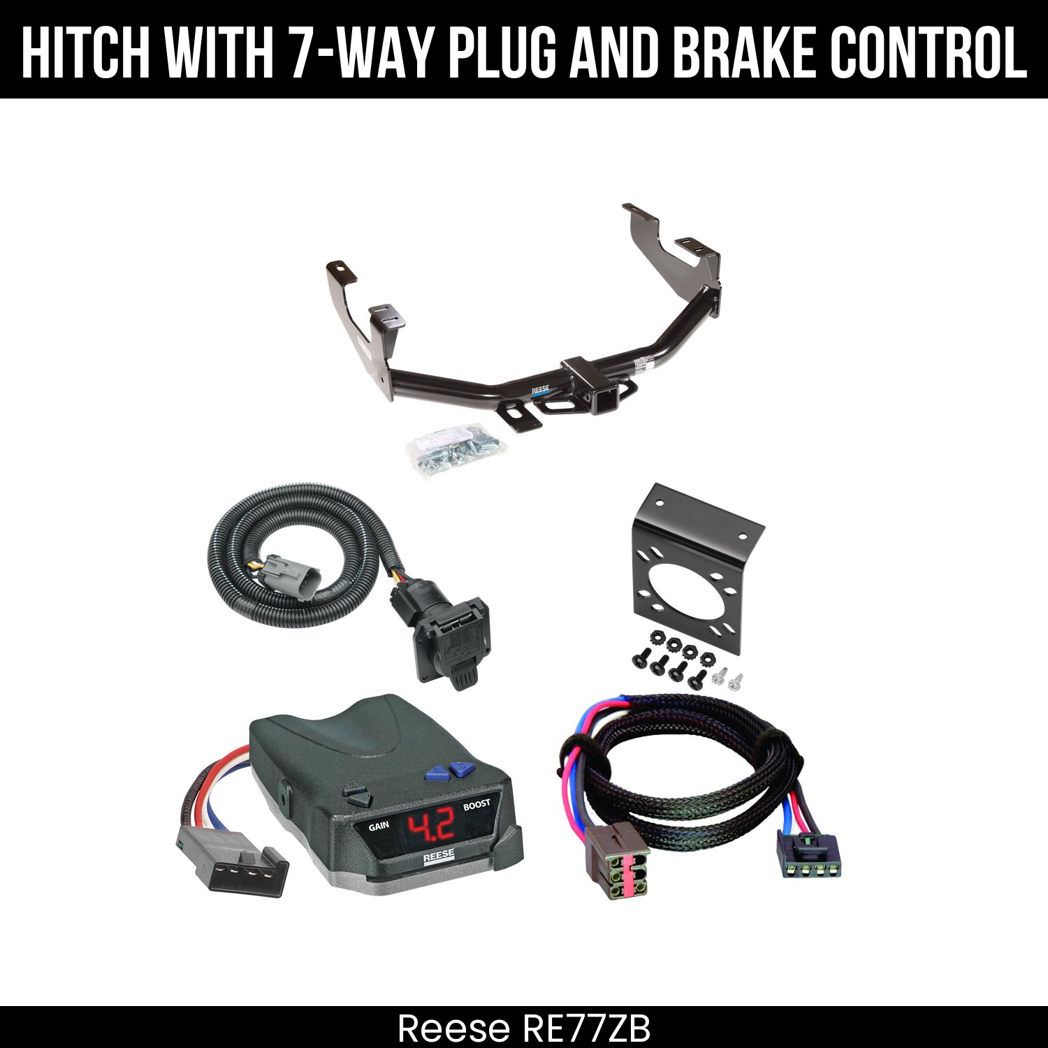 Trailer Hitch , 7-Way , Reese Brake EVN Control