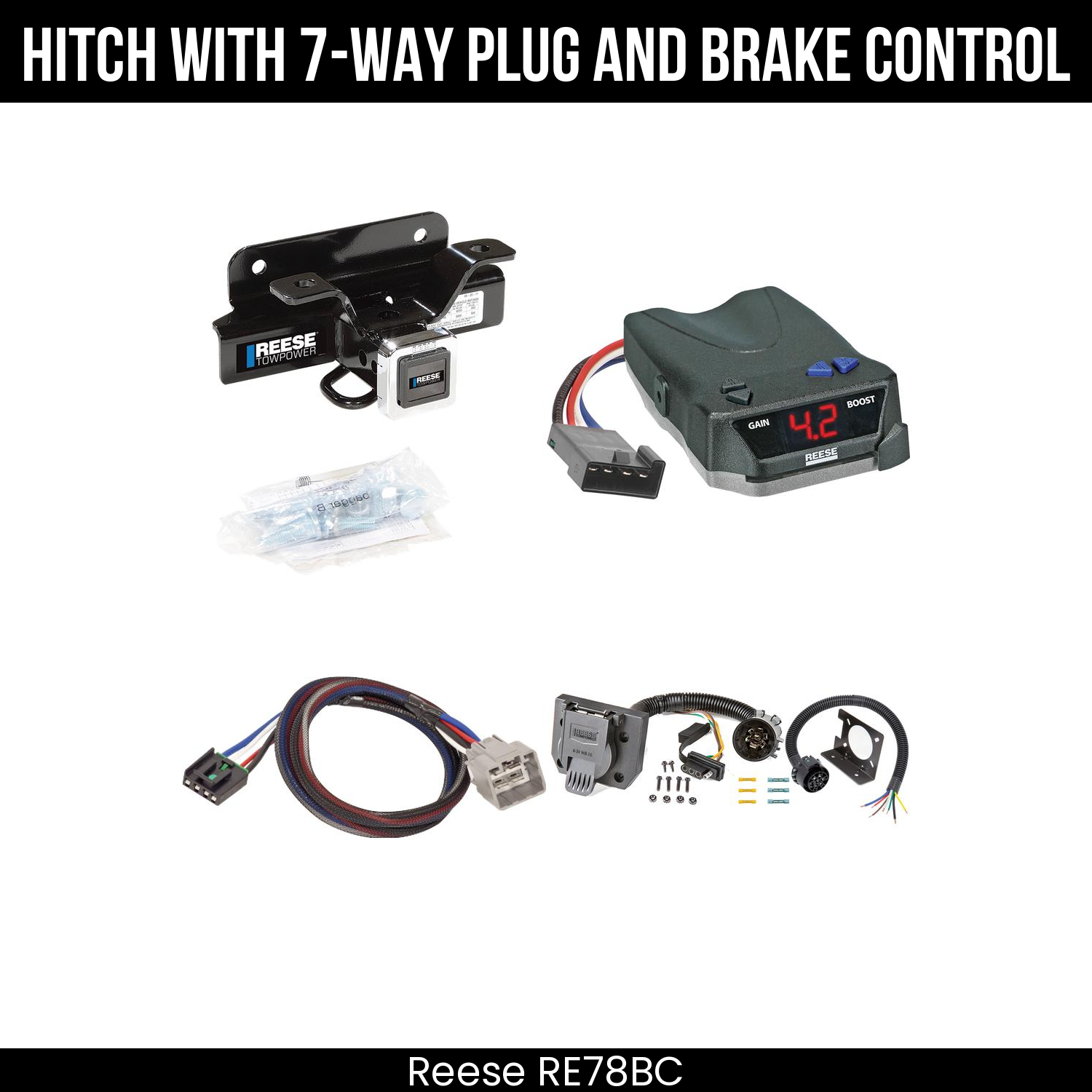 Trailer Hitch , 7-Way , Reese Brake EVN Control