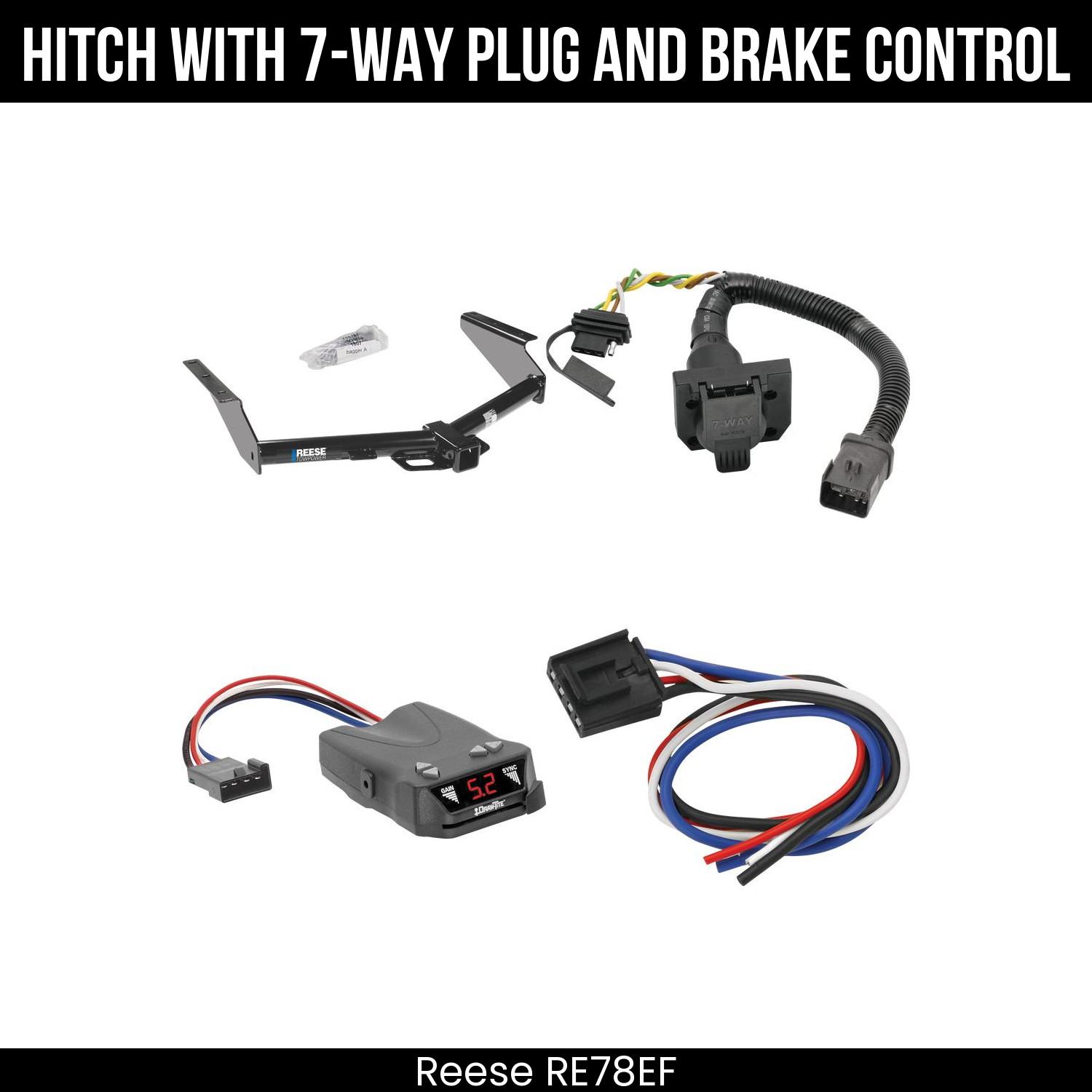 Trailer Hitch , 7-Way , Draw-Tite Activator IV Brake Control