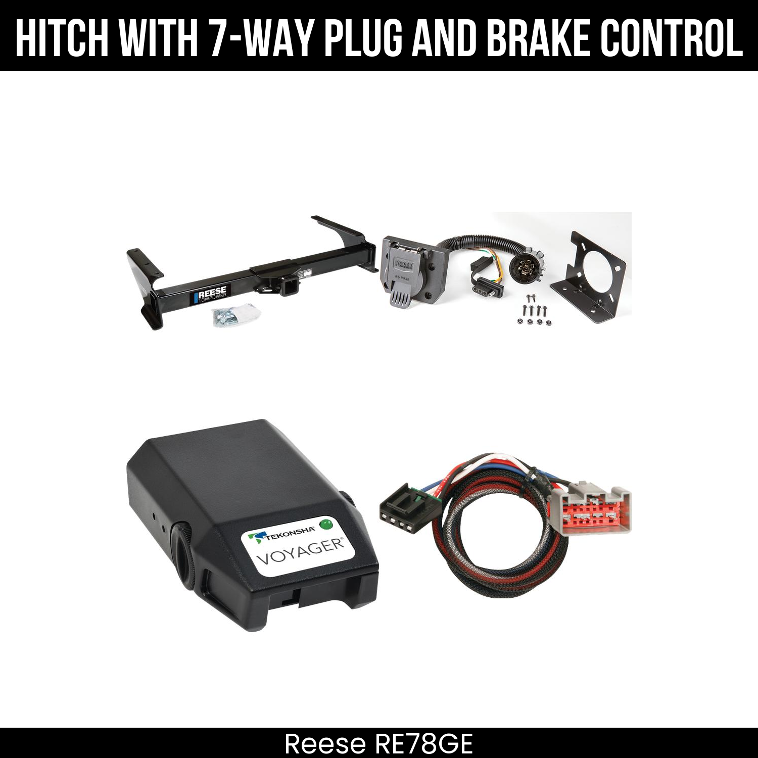Trailer Hitch , 7-Way , Tekonsha Voyager Brake Control