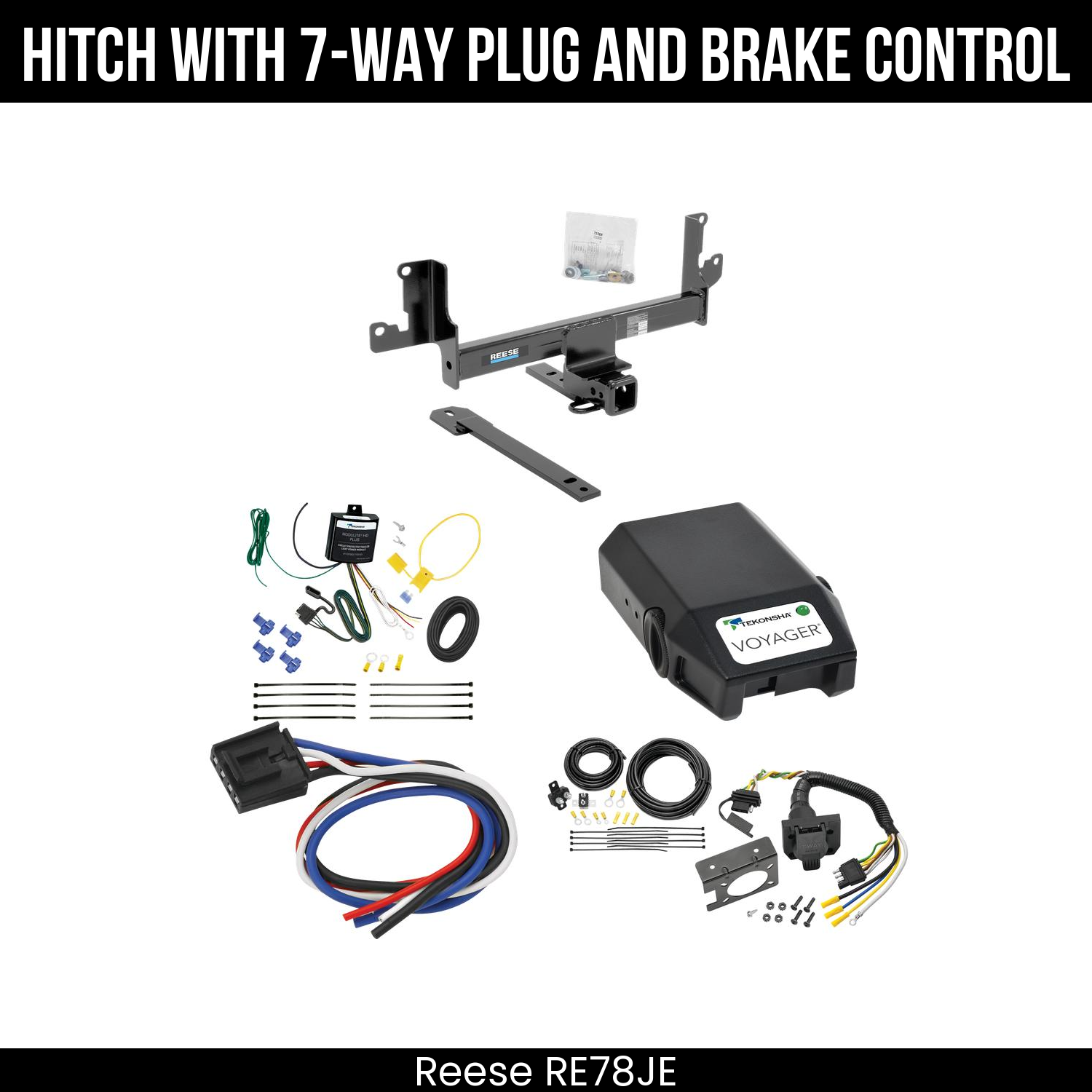 Trailer Hitch , 7-Way , Tekonsha Voyager Brake Control
