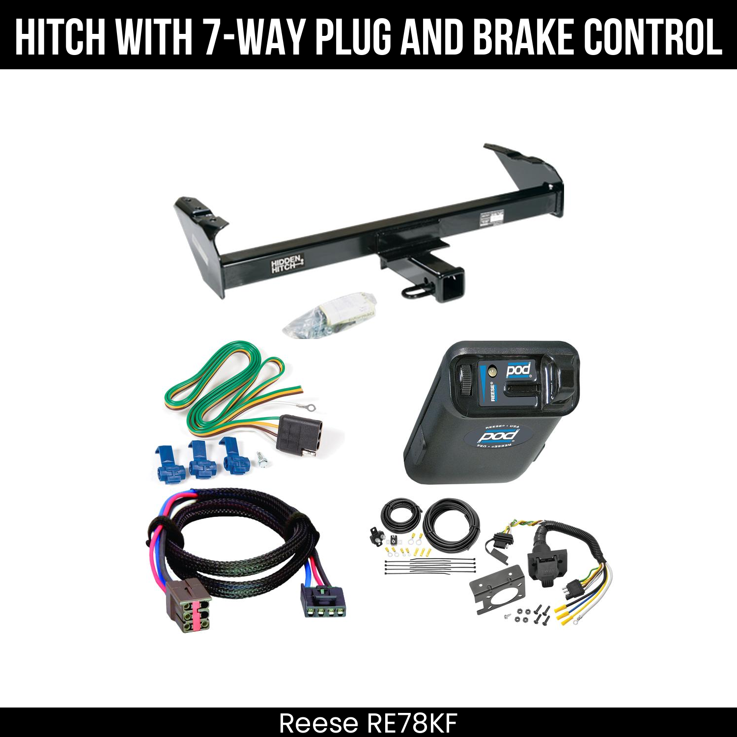 Trailer Hitch , 7-Way , Reese POD Brake Control