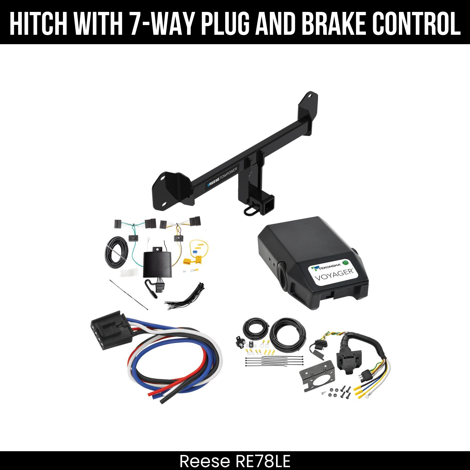 Trailer Hitch , 7-Way , Tekonsha Voyager Brake Control