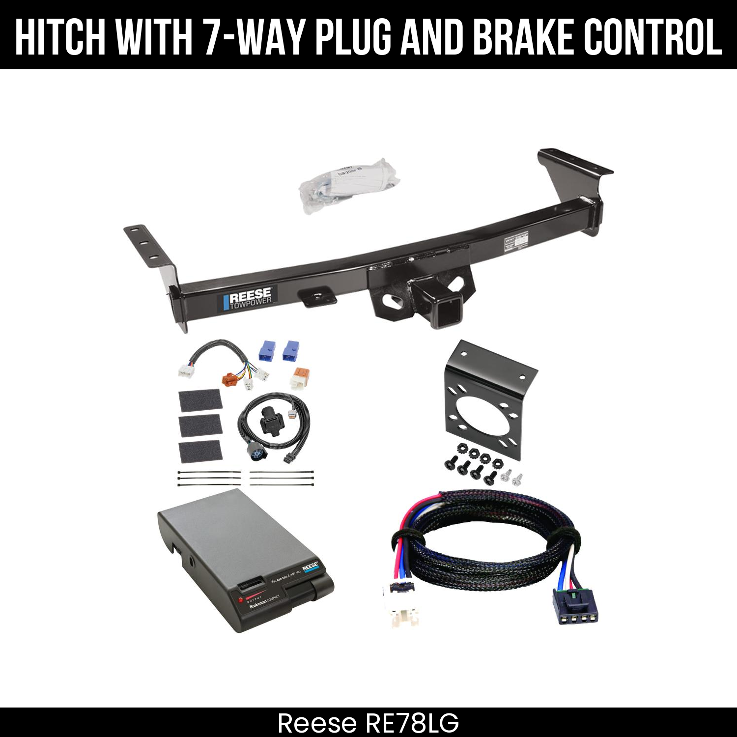 Trailer Hitch , 7-Way , Reese Brakeman Brake Control