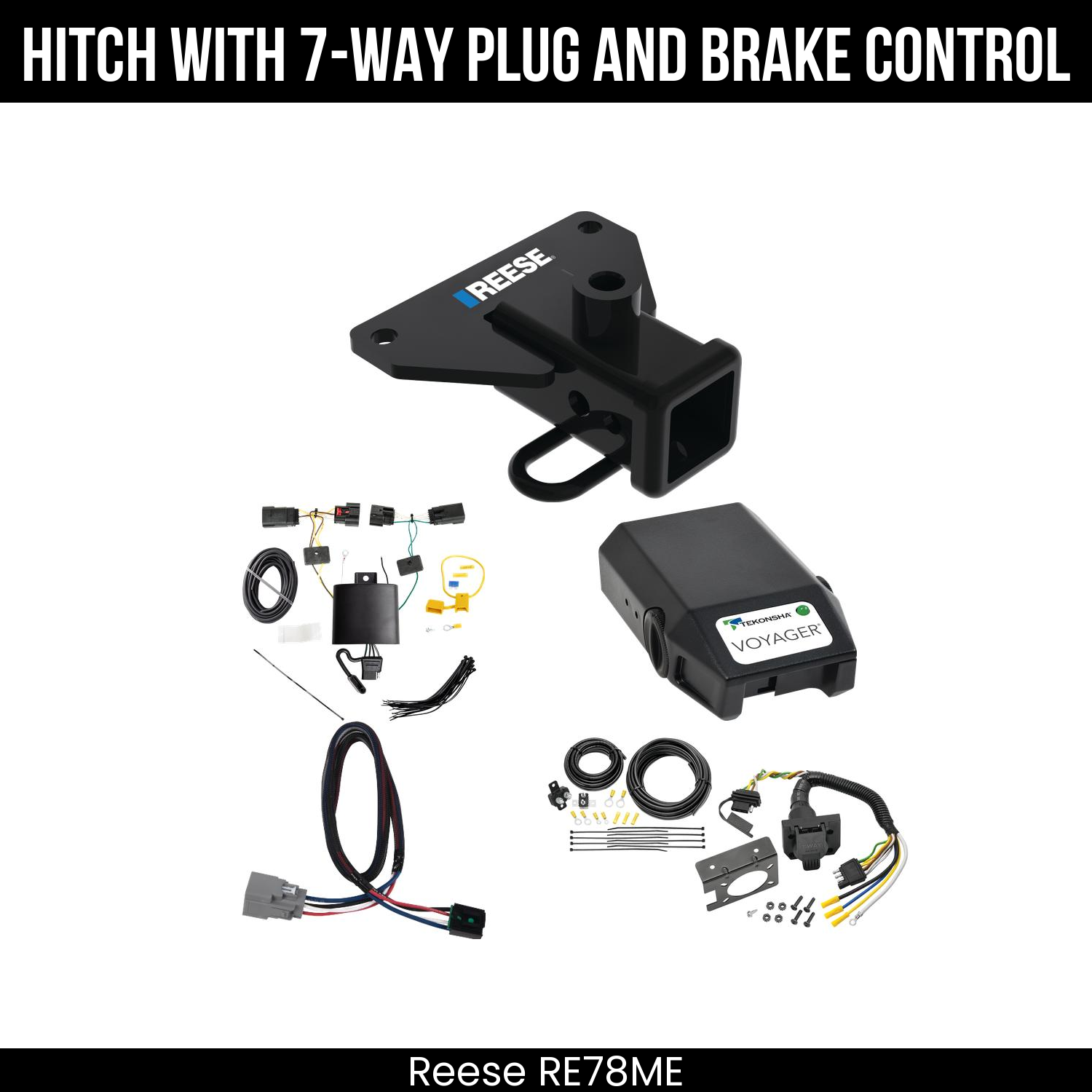 Trailer Hitch , 7-Way , Tekonsha Voyager Brake Control