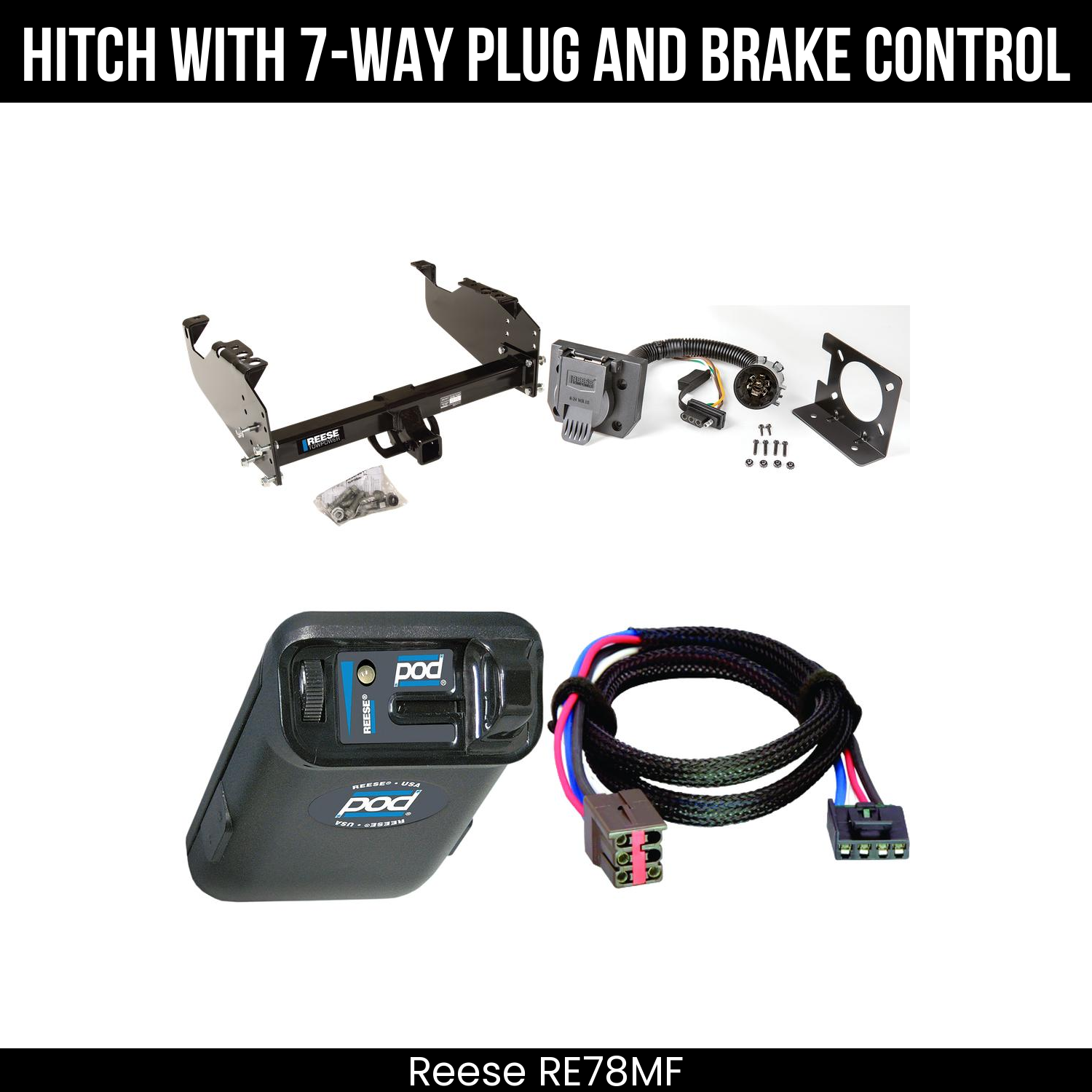 Trailer Hitch , 7-Way , Reese POD Brake Control