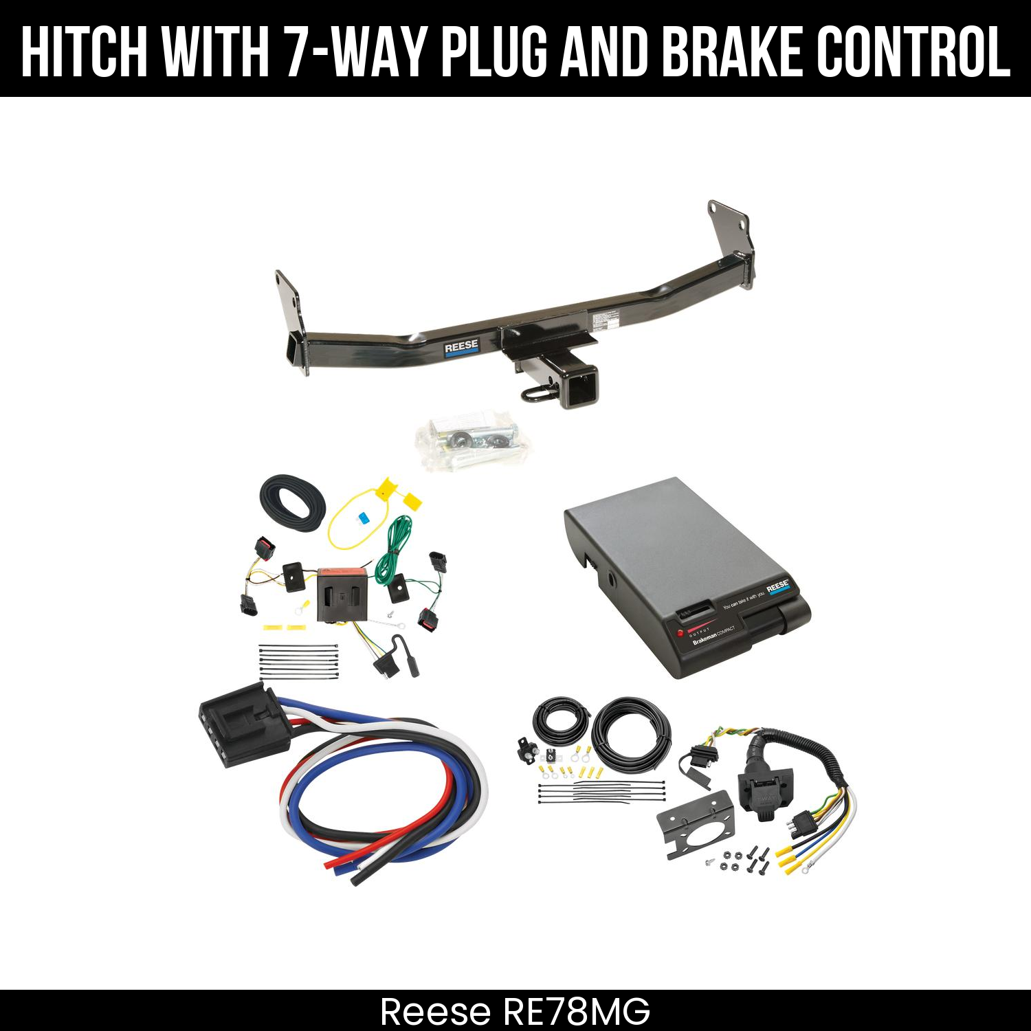 Trailer Hitch , 7-Way , Reese Brakeman Brake Control