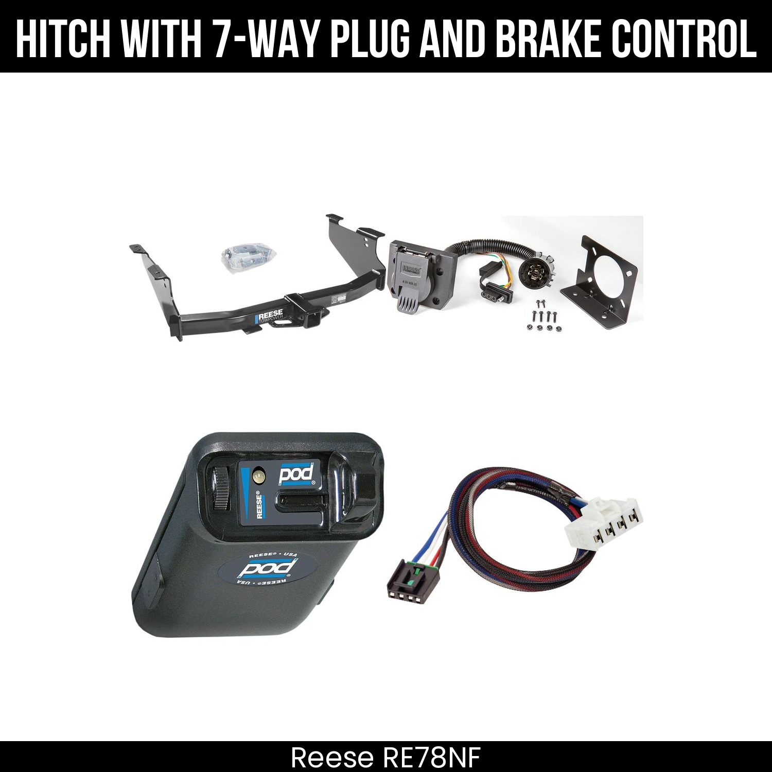 Trailer Hitch , 7-Way , Reese POD Brake Control