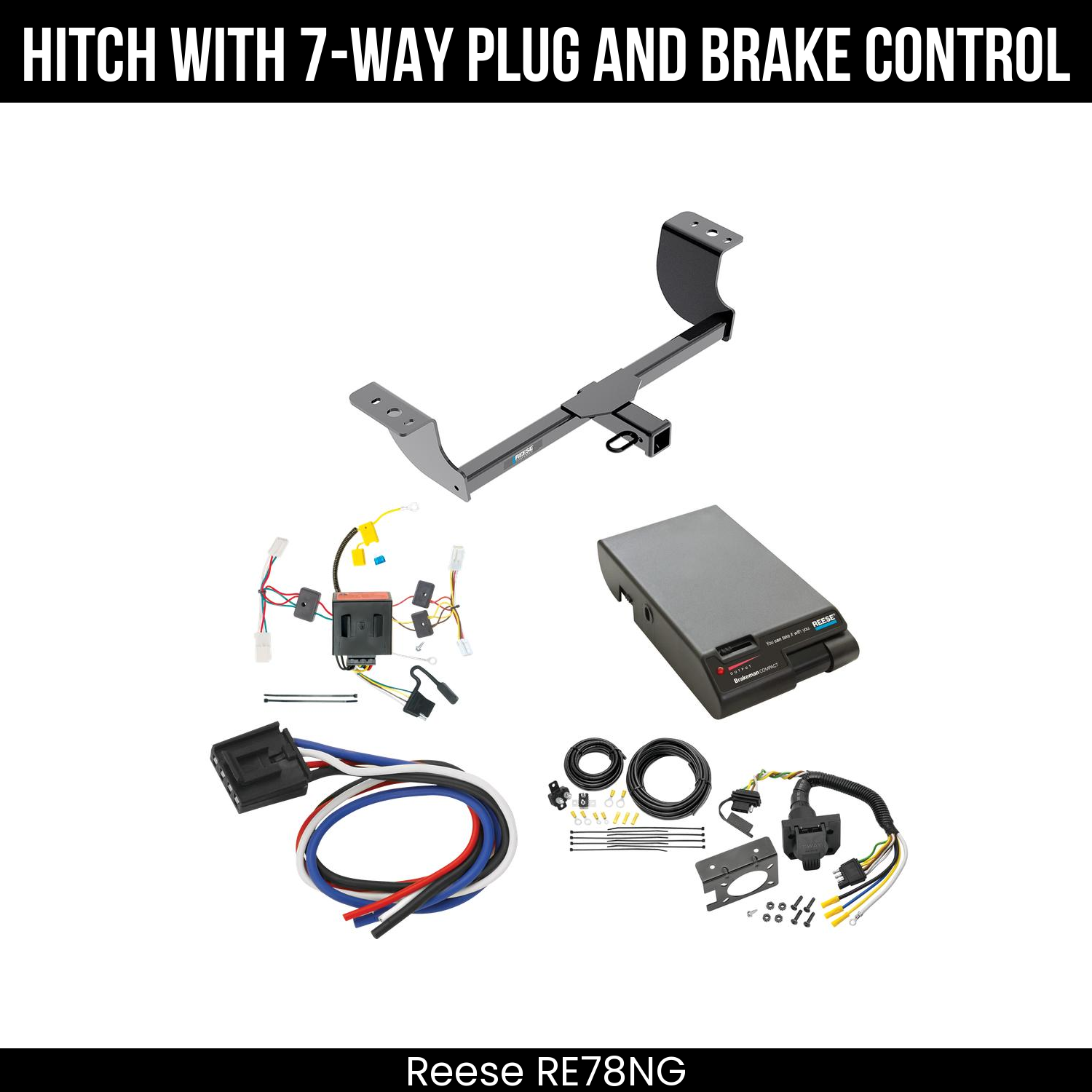 Trailer Hitch , 7-Way , Reese Brakeman Brake Control