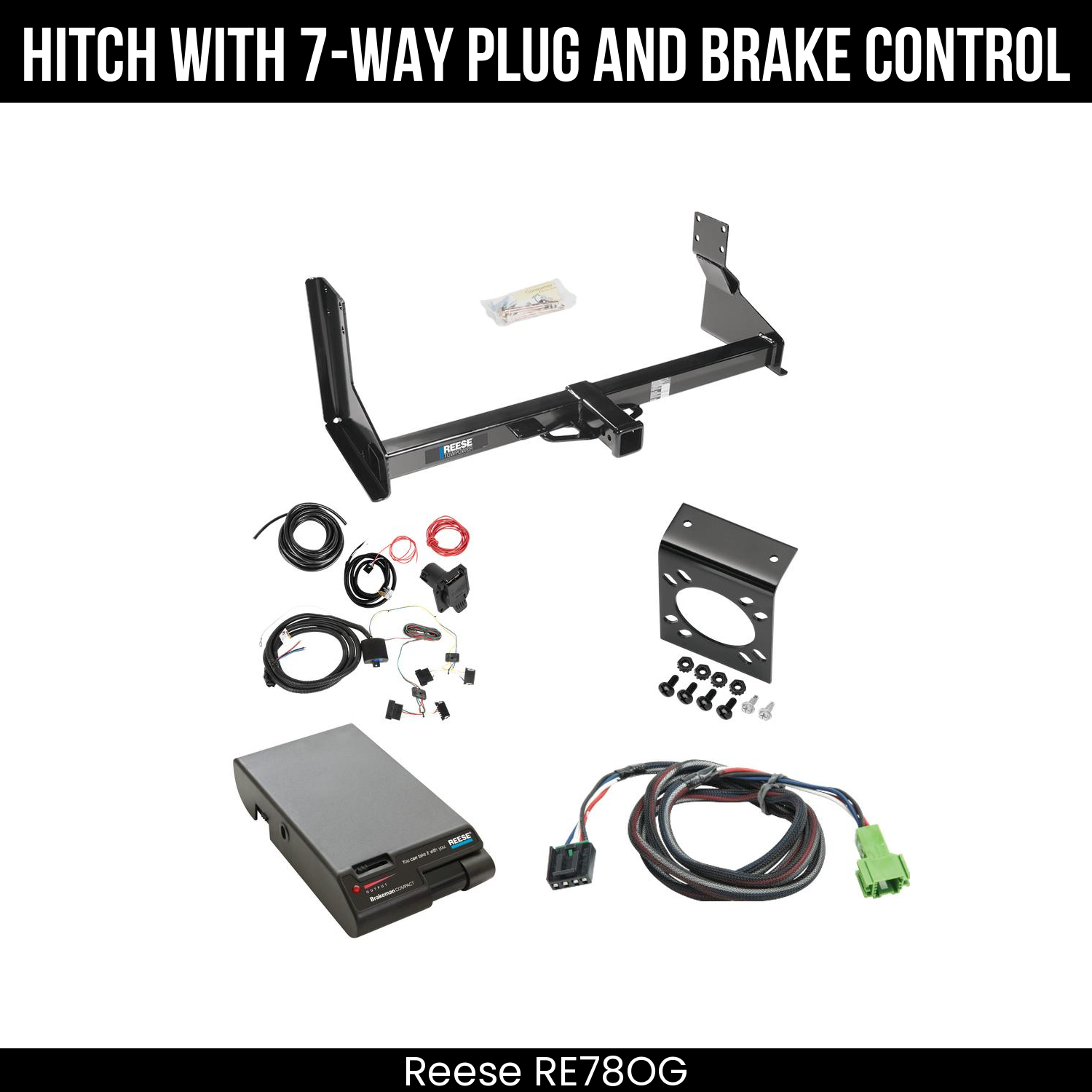 Trailer Hitch , 7-Way , Reese Brakeman Brake Control