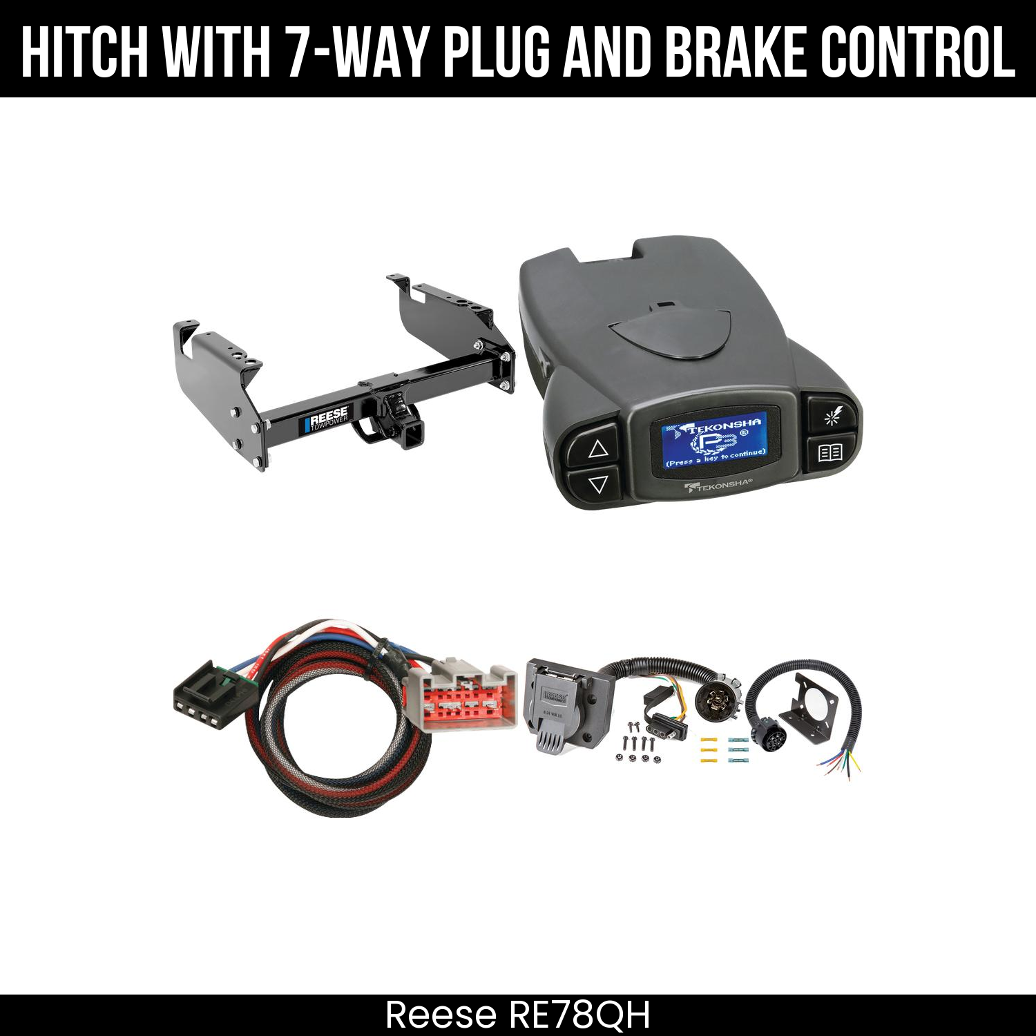 Trailer Hitch , 7-Way , Tekonsha Prodigy P3 Brake Control
