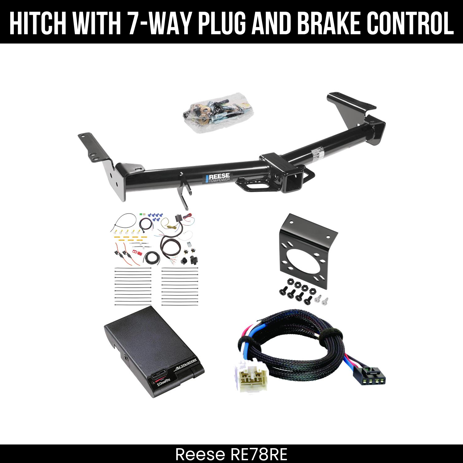 Trailer Hitch , 7-Way , Draw-Tite Activator Brake Control