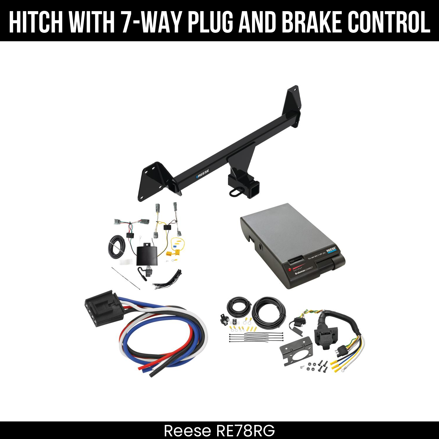 Trailer Hitch , 7-Way , Reese Brakeman Brake Control