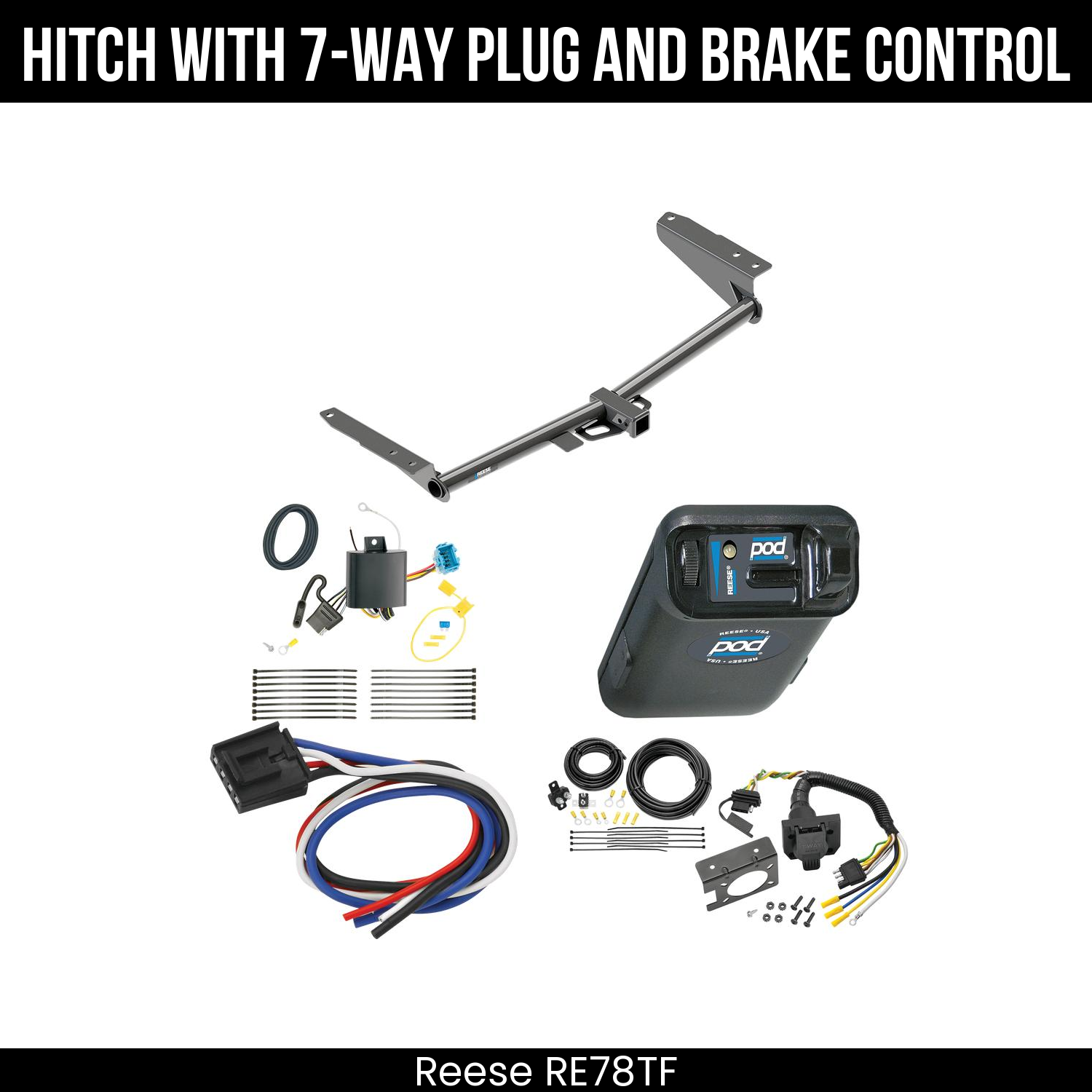 Trailer Hitch , 7-Way , Reese POD Brake Control
