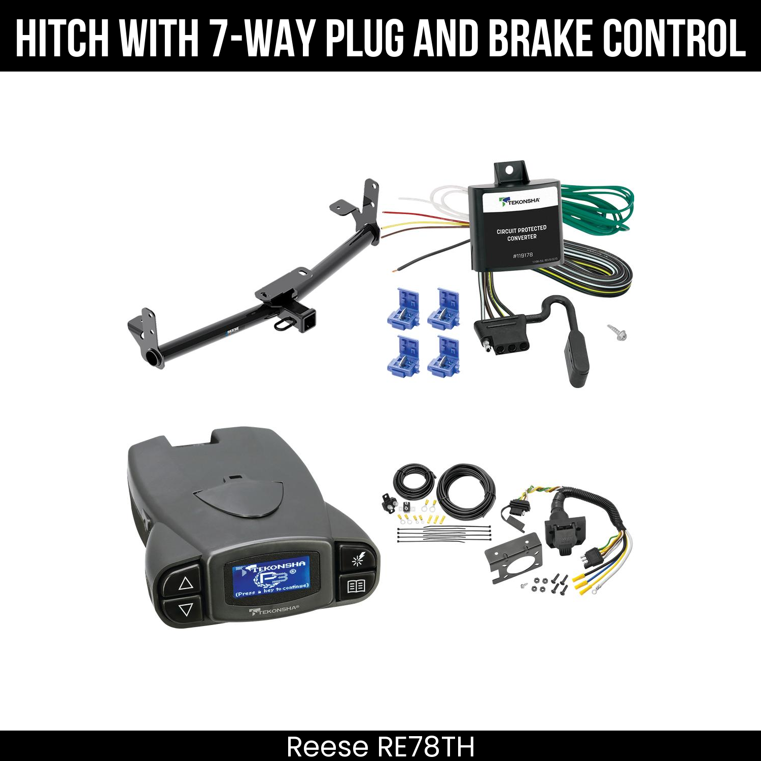 Trailer Hitch , 7-Way , Tekonsha Prodigy P3 Brake Control