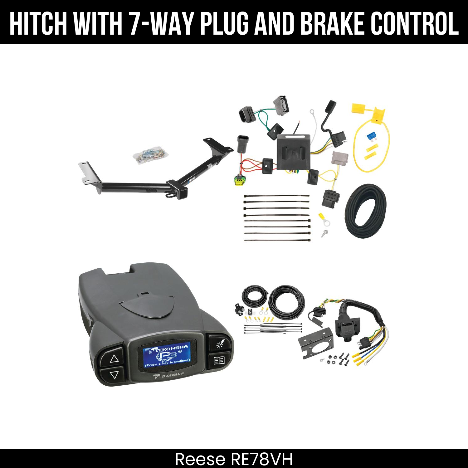 Trailer Hitch , 7-Way , Tekonsha Prodigy P3 Brake Control