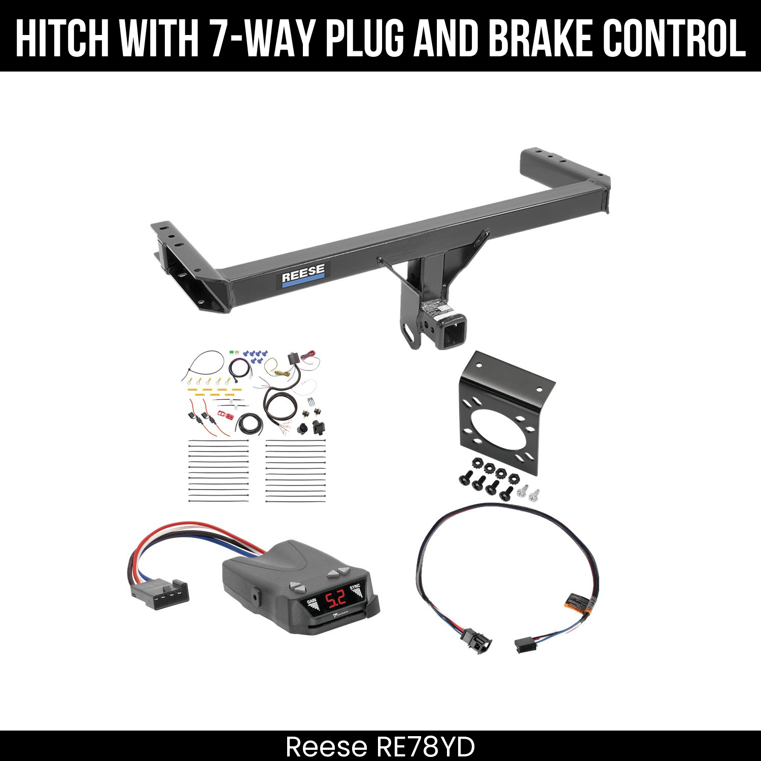 Trailer Hitch , 7-Way , Tekonsha Brakeman IV Brake Control
