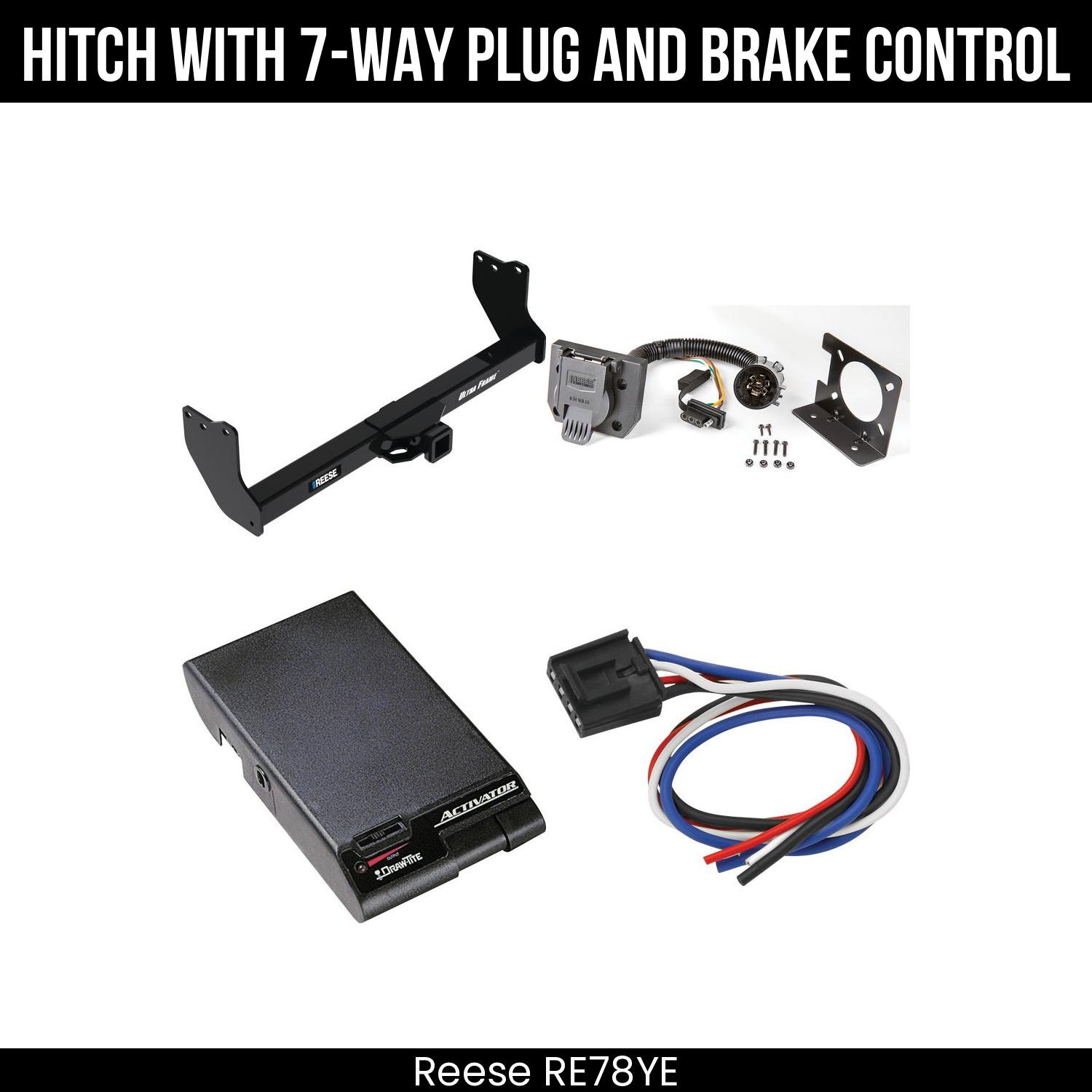 Trailer Hitch , 7-Way , Draw-Tite Activator Brake Control