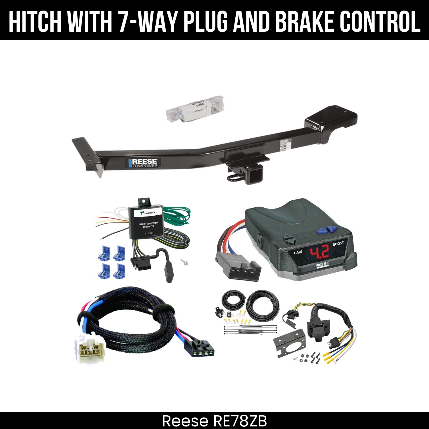 Trailer Hitch , 7-Way , Reese Brake EVN Control