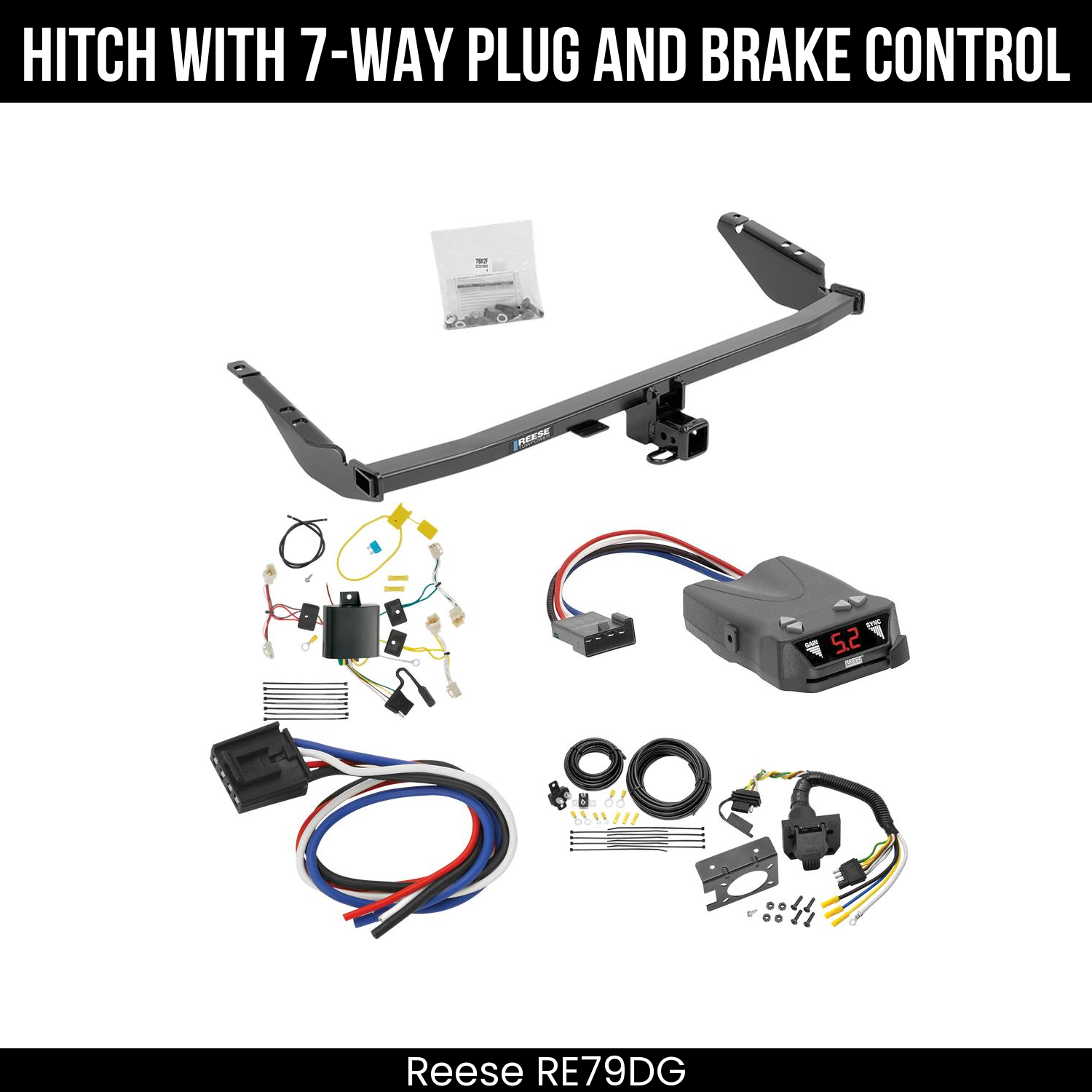 Trailer Hitch , 7-Way , Reese Brakeman IV Brake Control