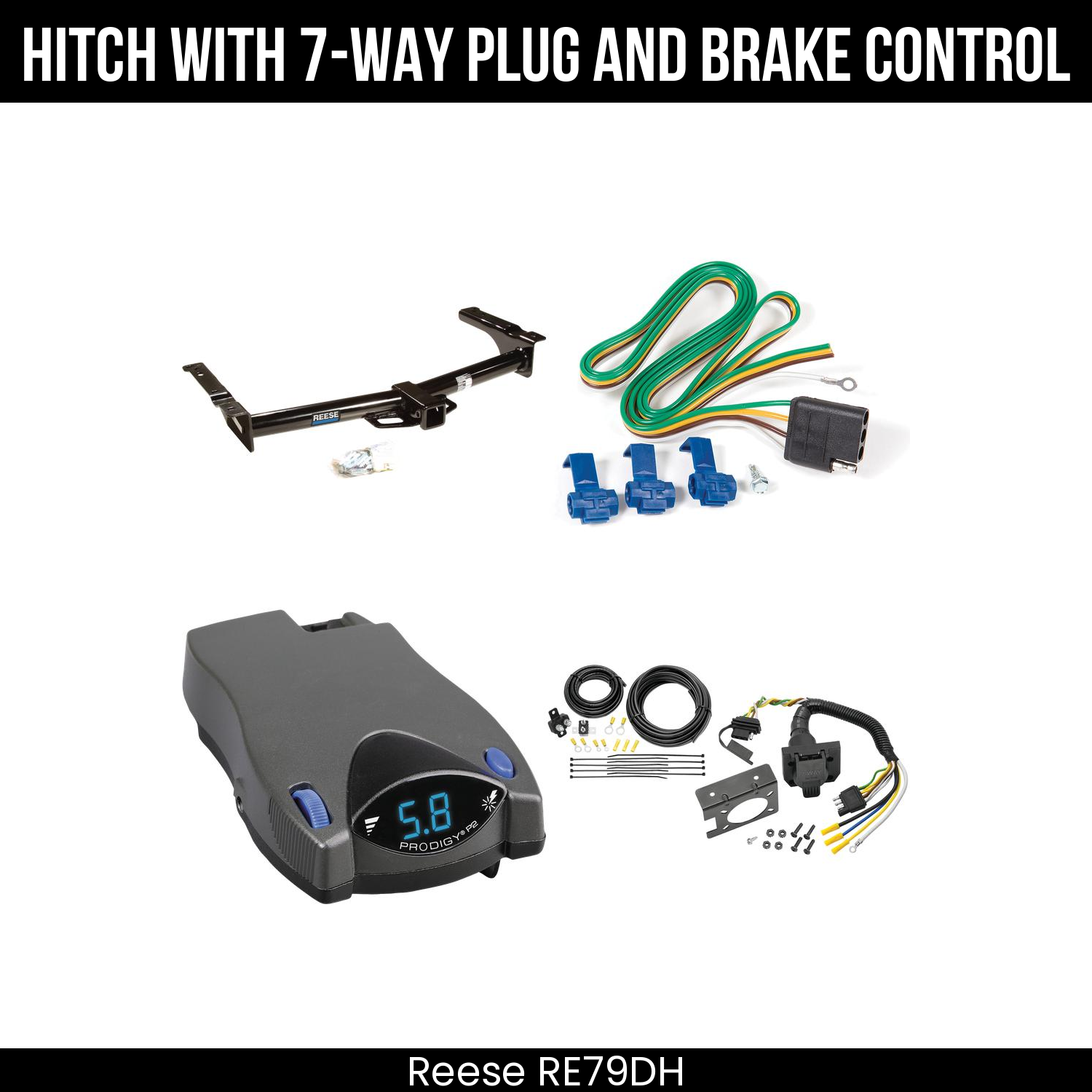 Trailer Hitch , 7-Way , Tekonsha Prodigy P2 Brake Control