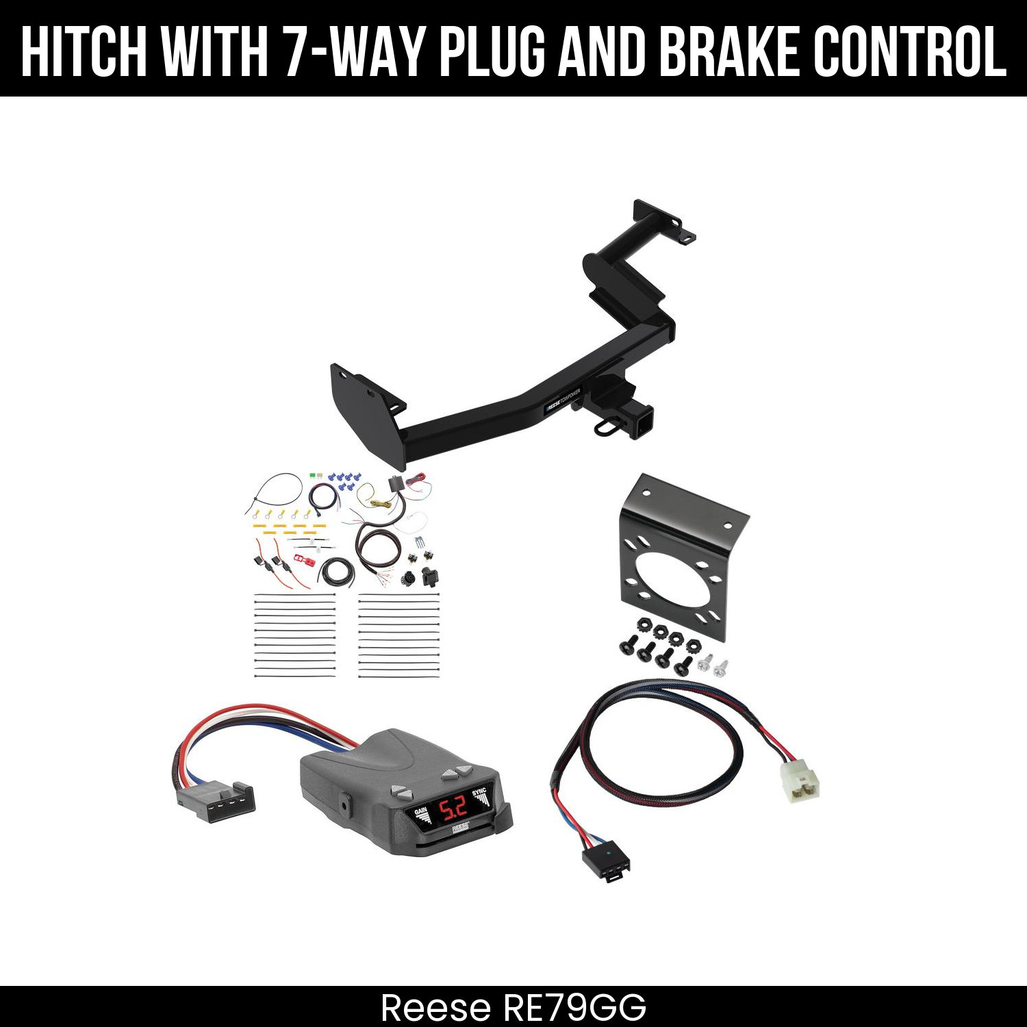 Trailer Hitch , 7-Way , Reese Brakeman IV Brake Control