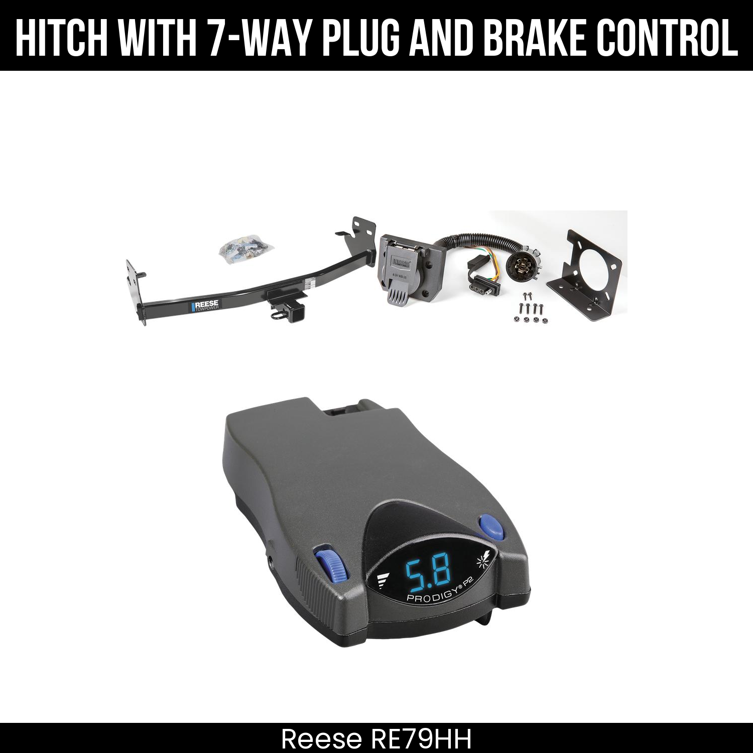 Trailer Hitch , 7-Way , Tekonsha Prodigy P2 Brake Control