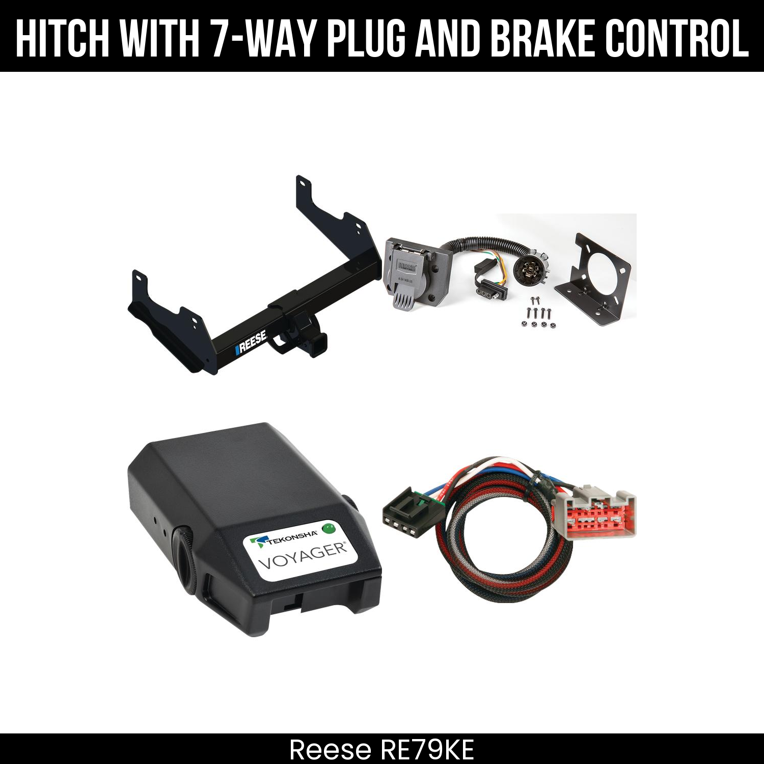 Trailer Hitch , 7-Way , Tekonsha Voyager Brake Control