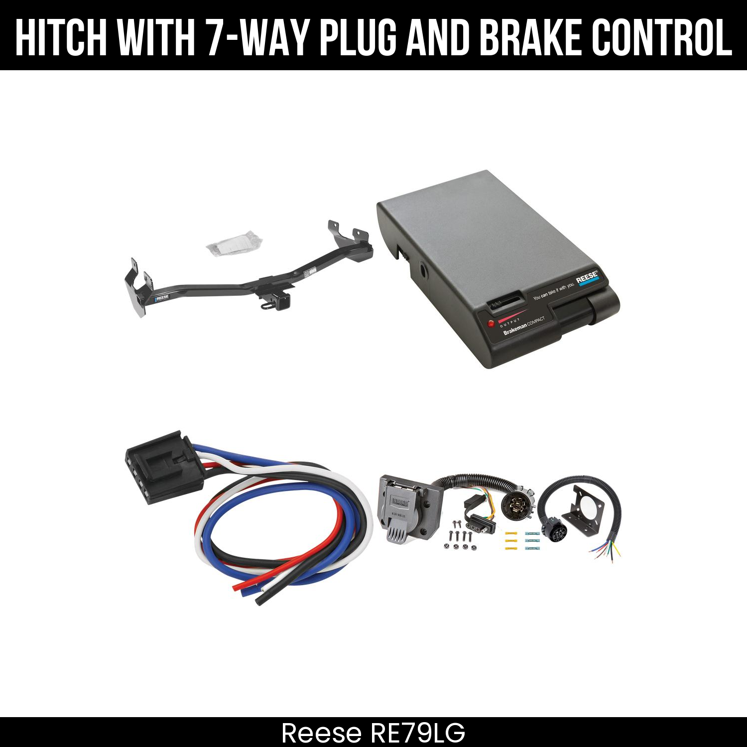 Trailer Hitch , 7-Way , Reese Brakeman Brake Control