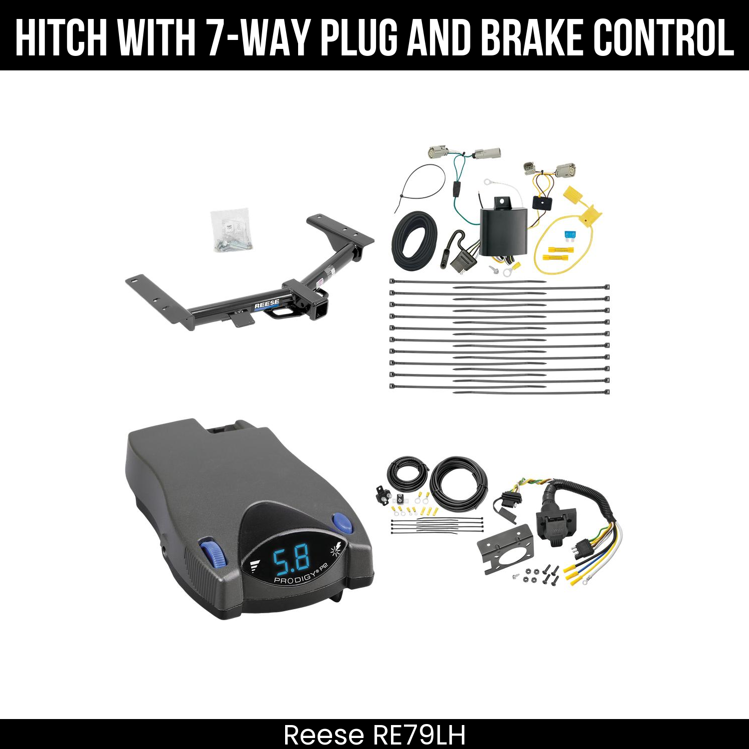 Trailer Hitch , 7-Way , Tekonsha Prodigy P2 Brake Control