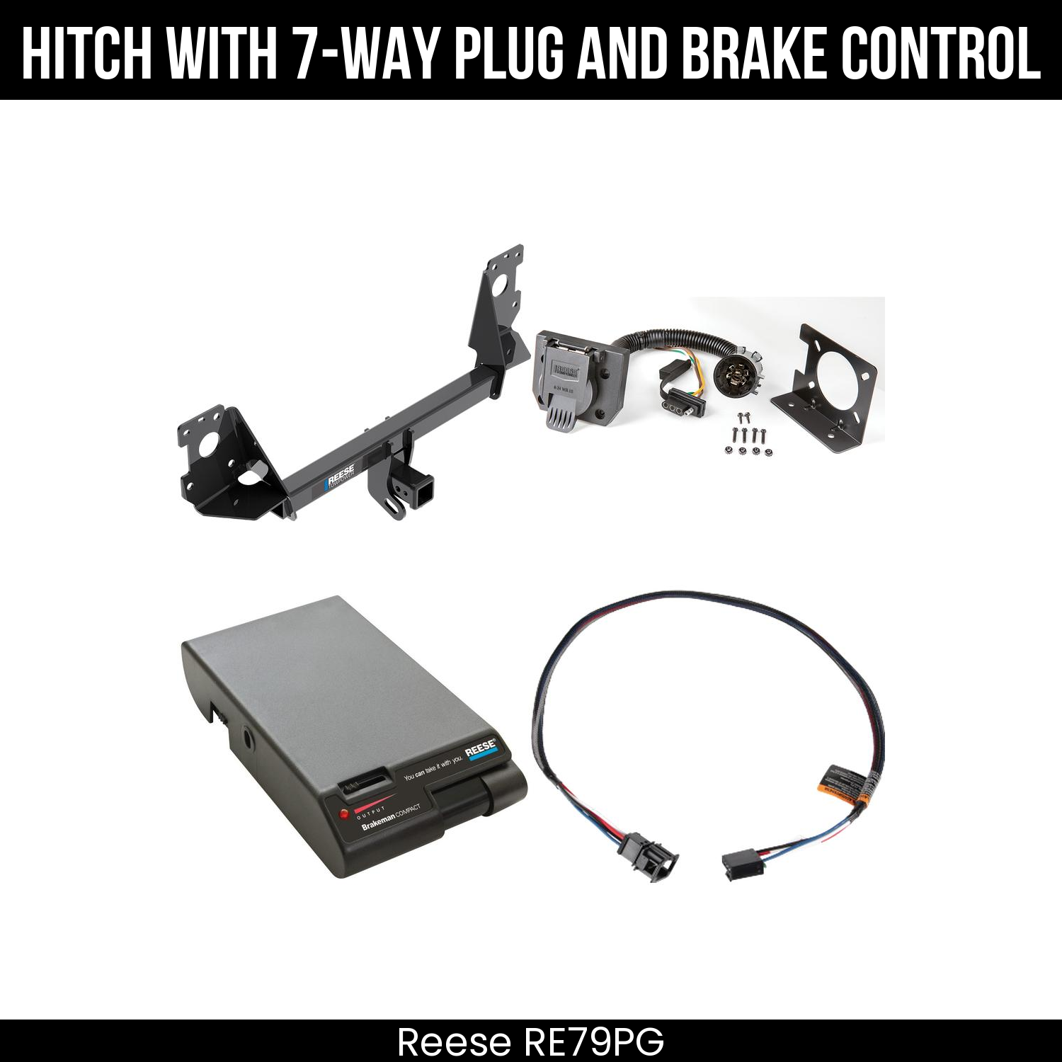Trailer Hitch , 7-Way , Reese Brakeman Brake Control