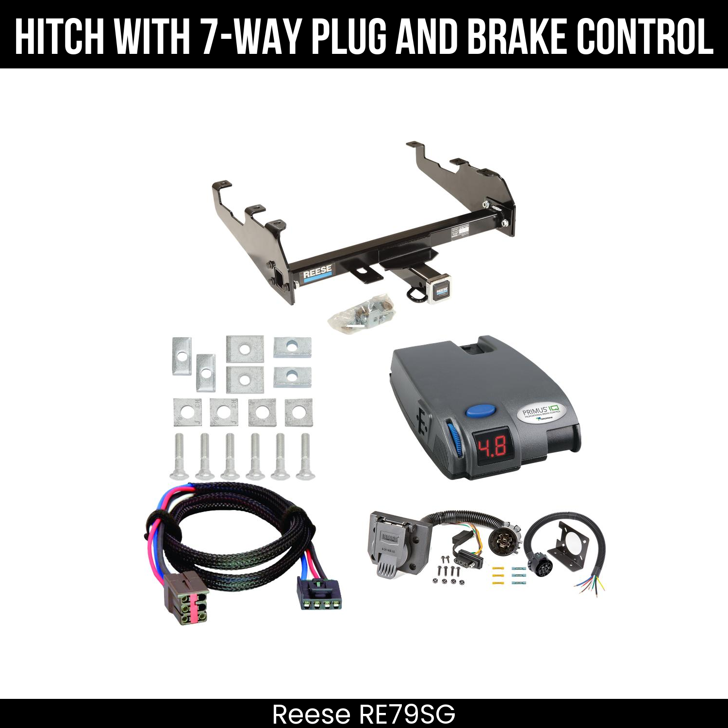 Trailer Hitch , 7-Way , Tekonsha Primus IQ Brake Control