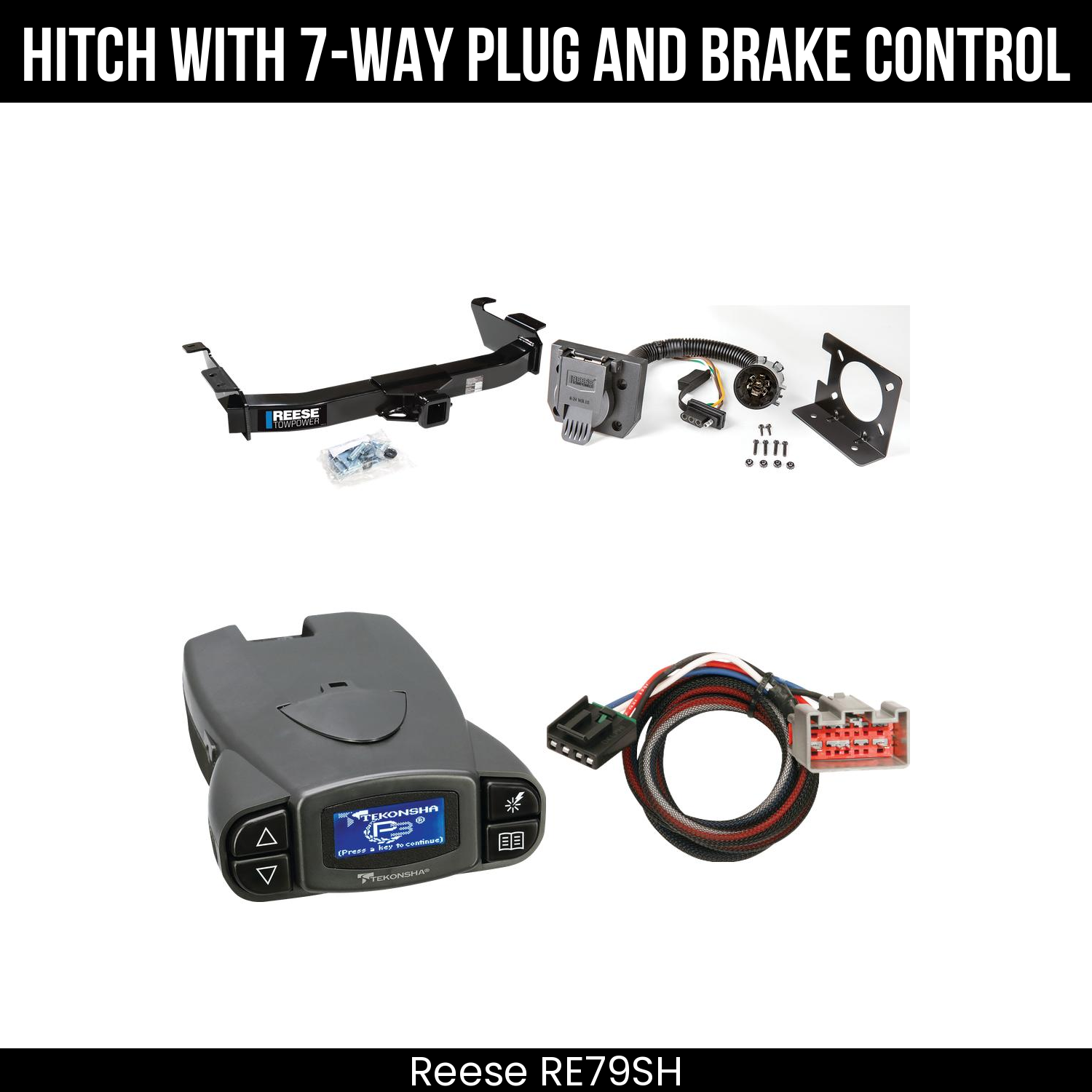 Trailer Hitch , 7-Way , Tekonsha Prodigy P3 Brake Control