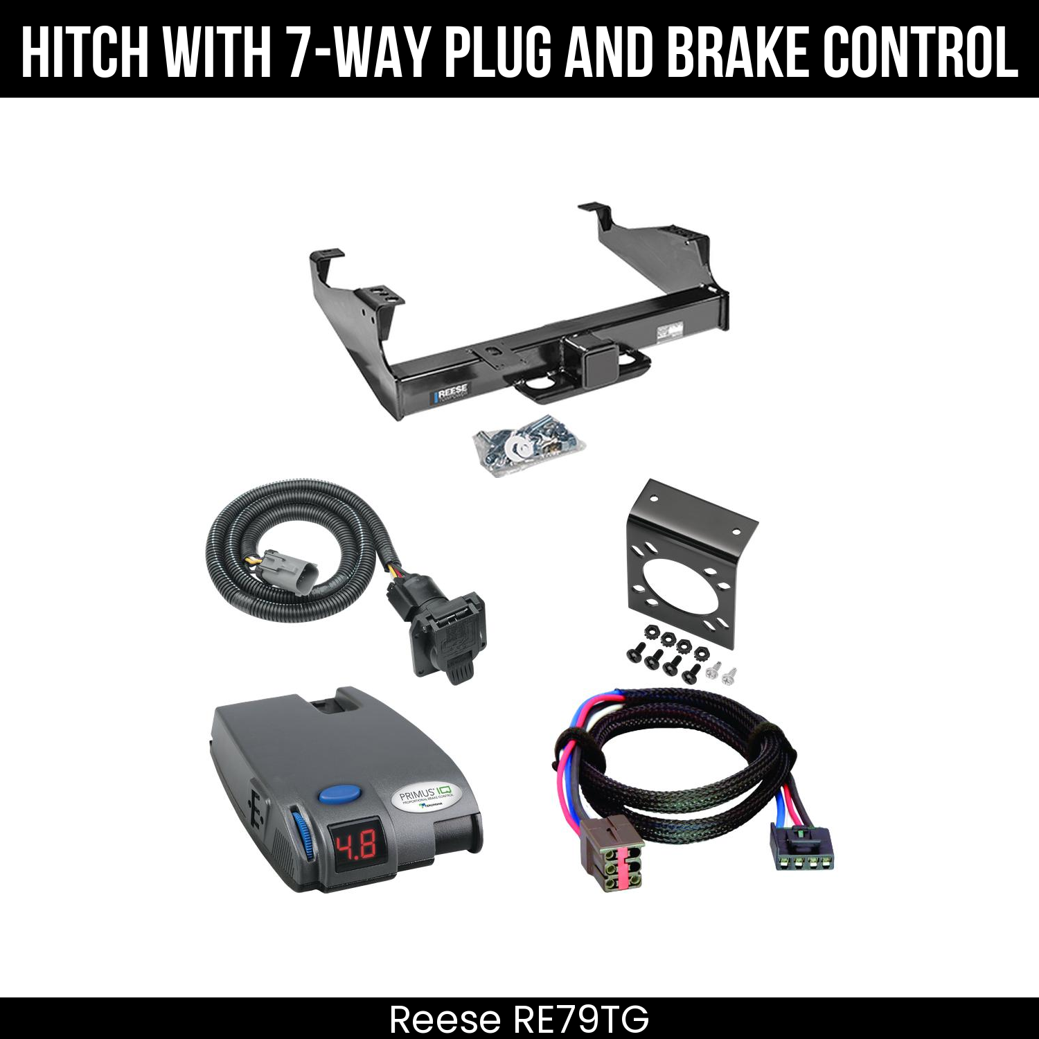 Trailer Hitch , 7-Way , Tekonsha Primus IQ Brake Control