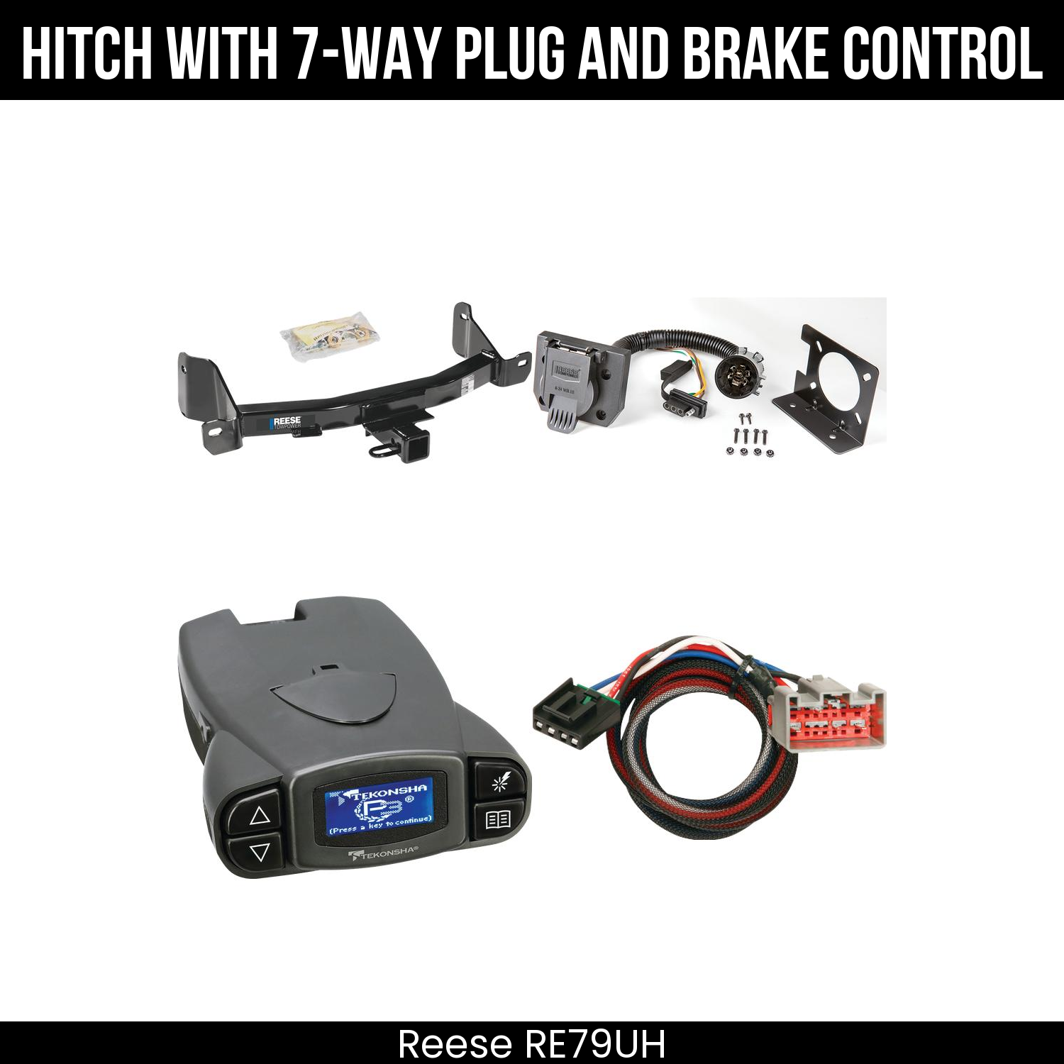 Trailer Hitch , 7-Way , Tekonsha Prodigy P3 Brake Control