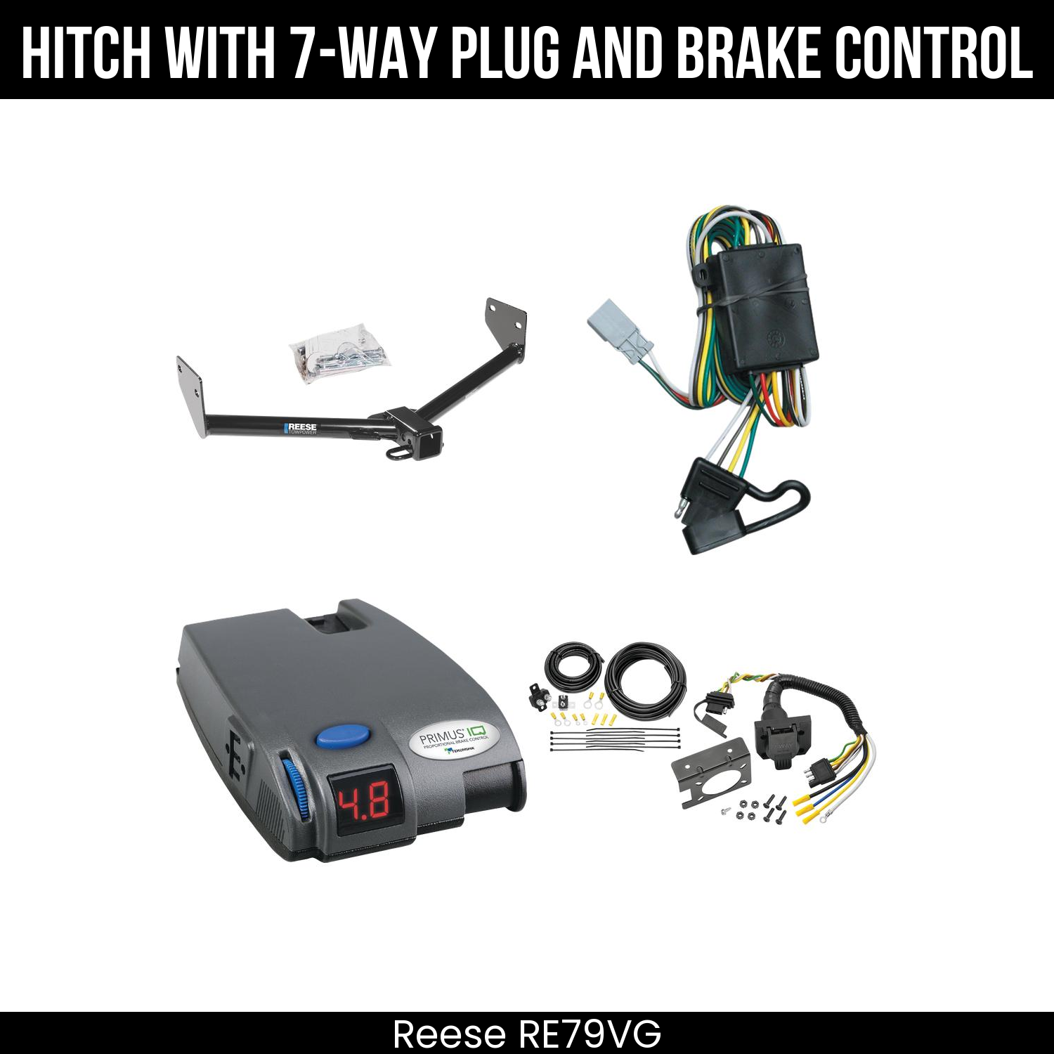 Trailer Hitch , 7-Way , Tekonsha Primus IQ Brake Control
