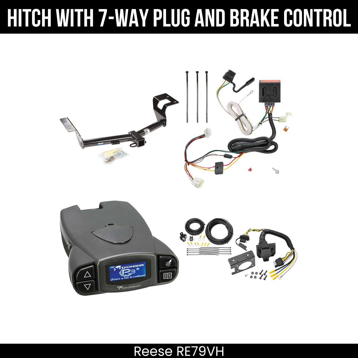 Trailer Hitch , 7-Way , Tekonsha Prodigy P3 Brake Control
