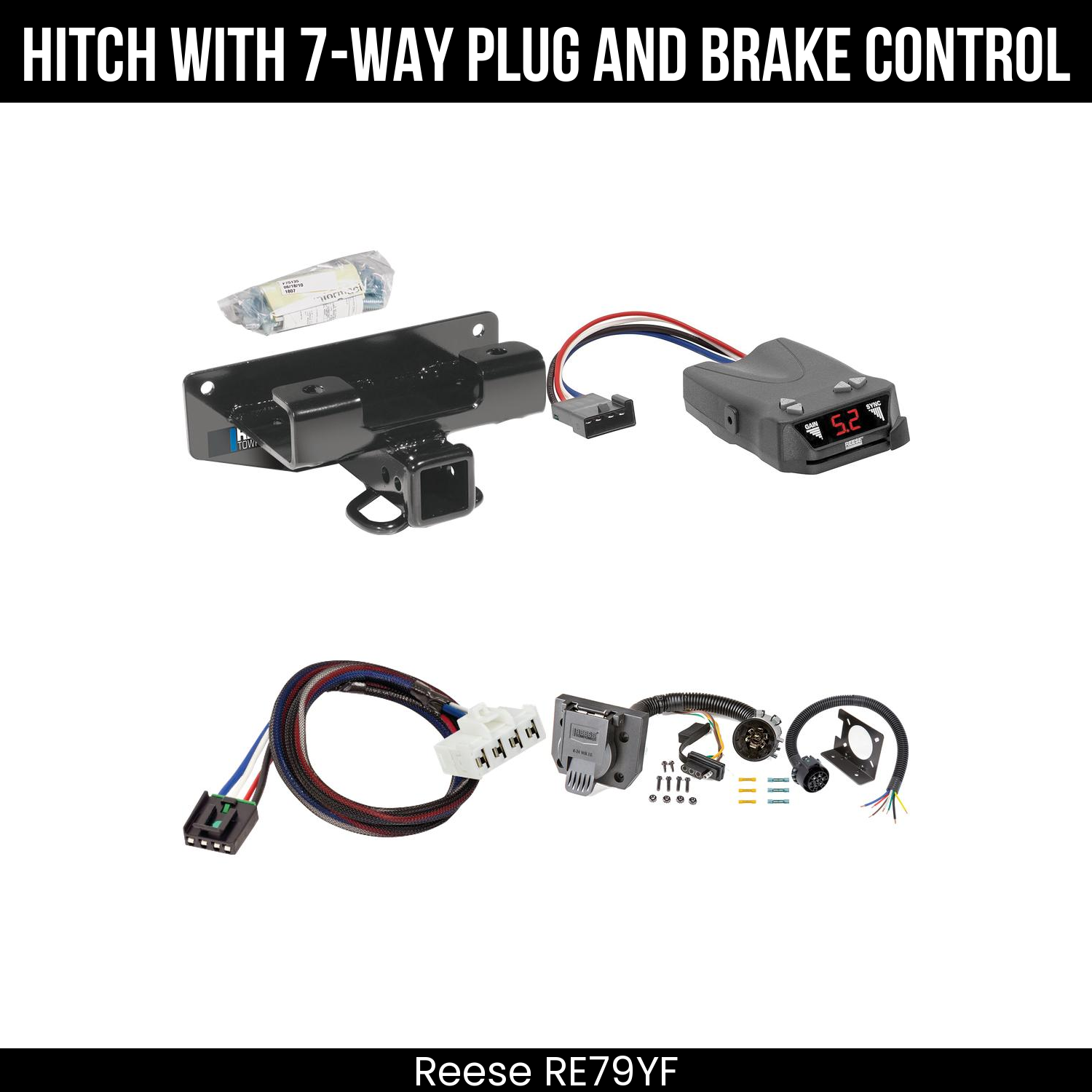 Trailer Hitch , 7-Way , Reese Brakeman IV Brake Control