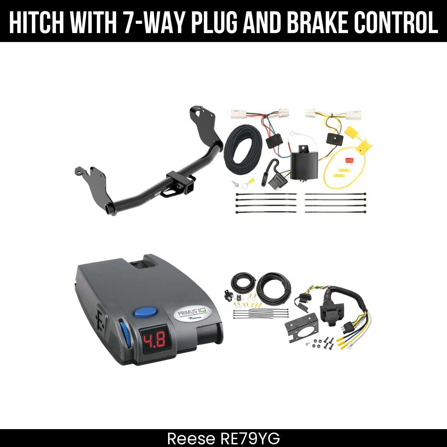 Trailer Hitch , 7-Way , Tekonsha Primus IQ Brake Control