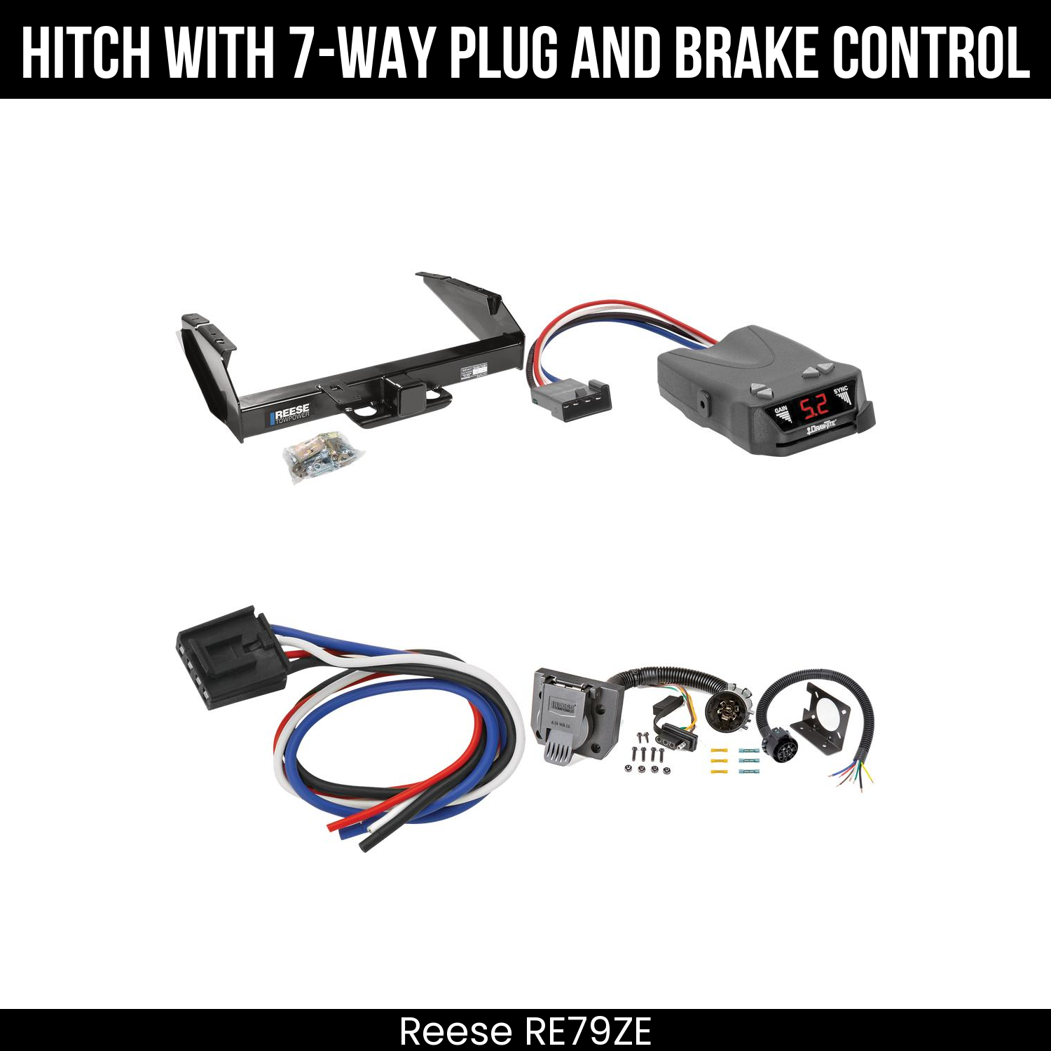 Trailer Hitch , 7-Way , Draw-Tite Activator IV Brake Control