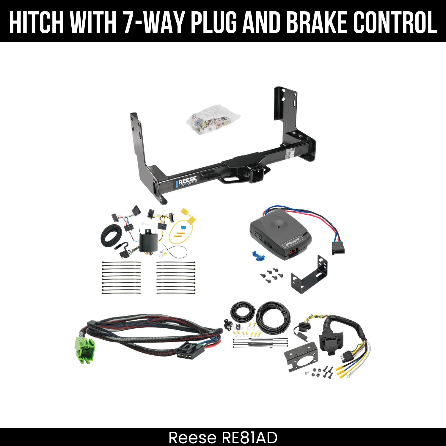 Trailer Hitch , 7-Way , Pro Series Pilot Brake Control