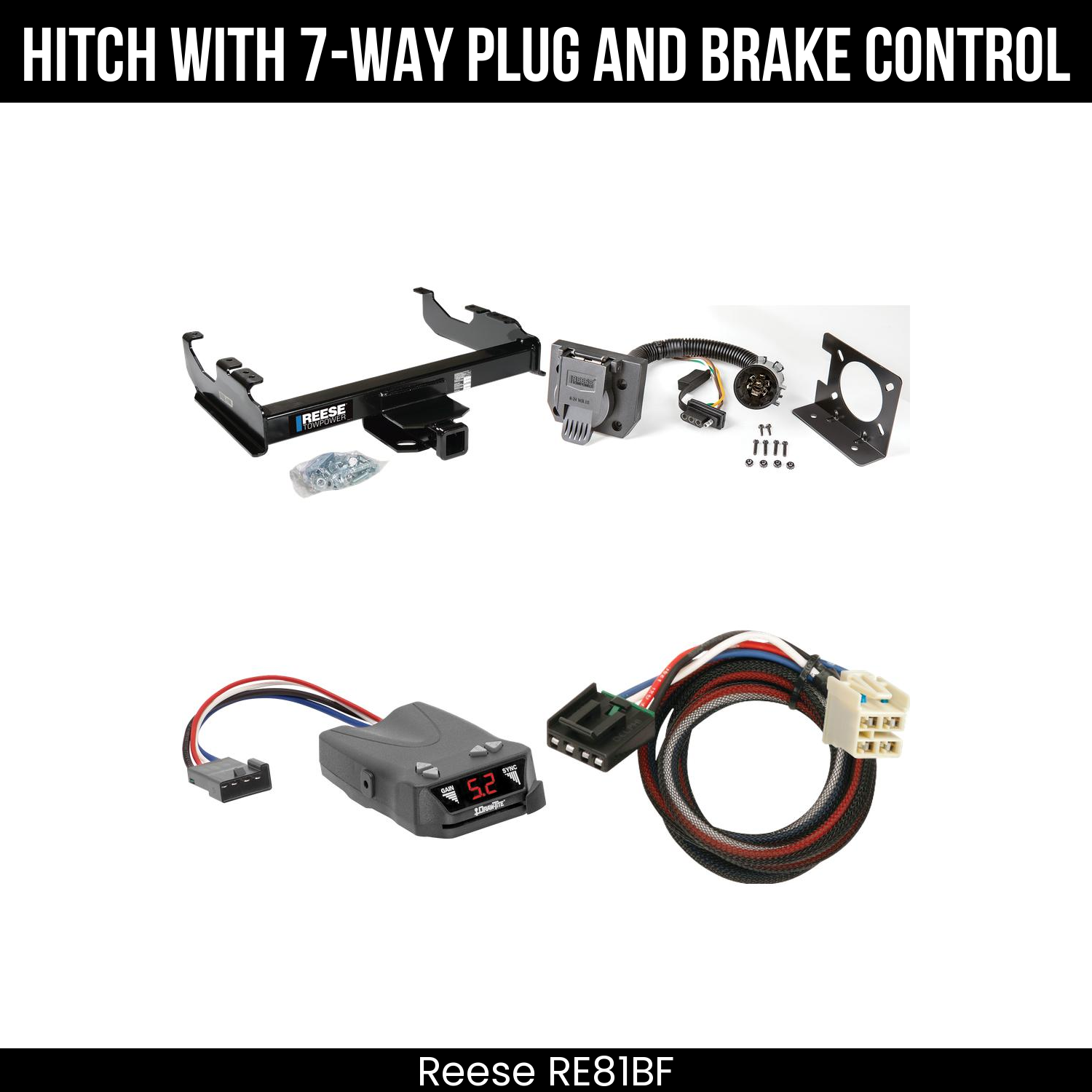 Trailer Hitch , 7-Way , Draw-Tite Activator IV Brake Control