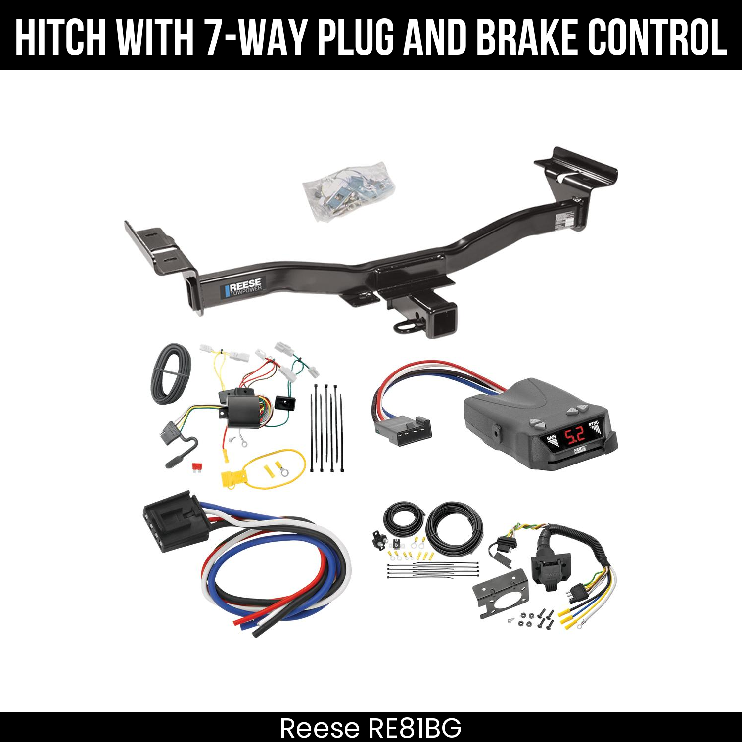 Trailer Hitch , 7-Way , Reese Brakeman IV Brake Control