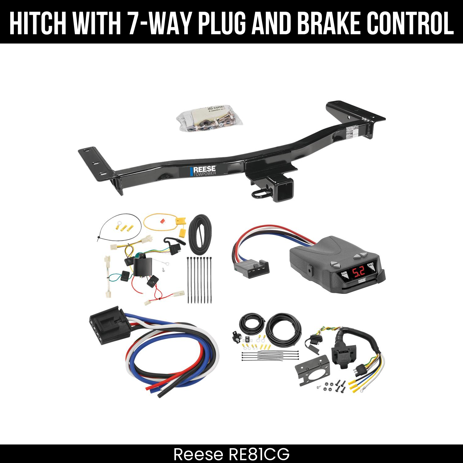Trailer Hitch , 7-Way , Reese Brakeman IV Brake Control