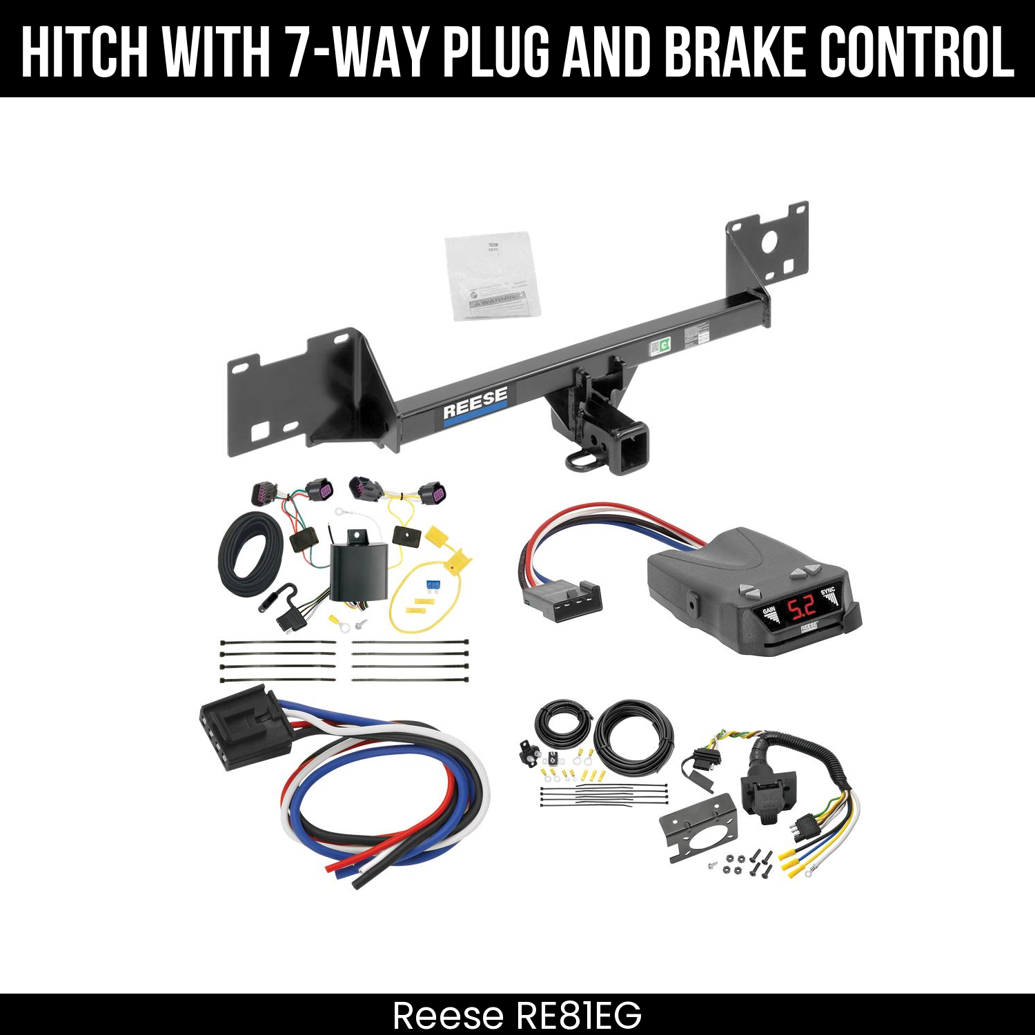 Trailer Hitch , 7-Way , Reese Brakeman IV Brake Control