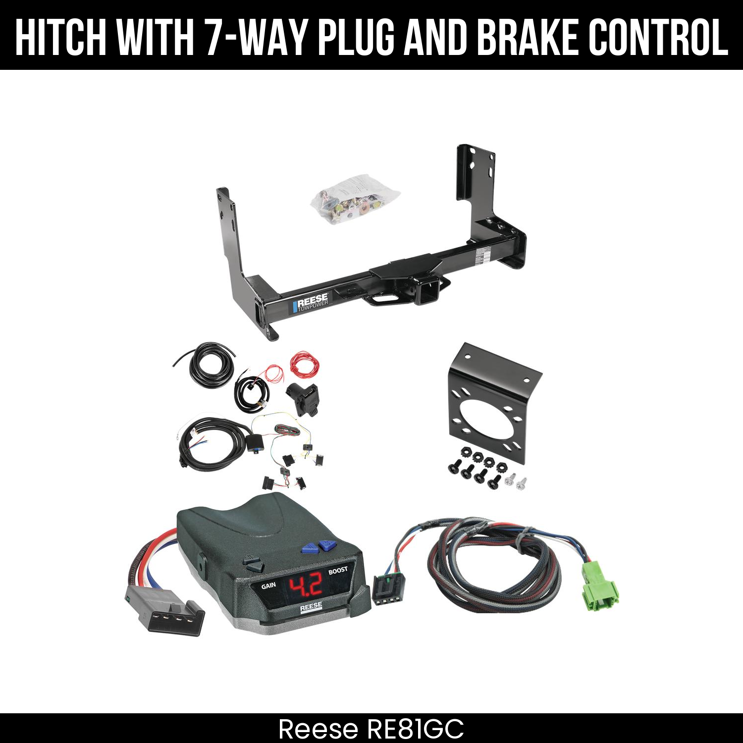 Trailer Hitch , 7-Way , Reese Brake EVN Control